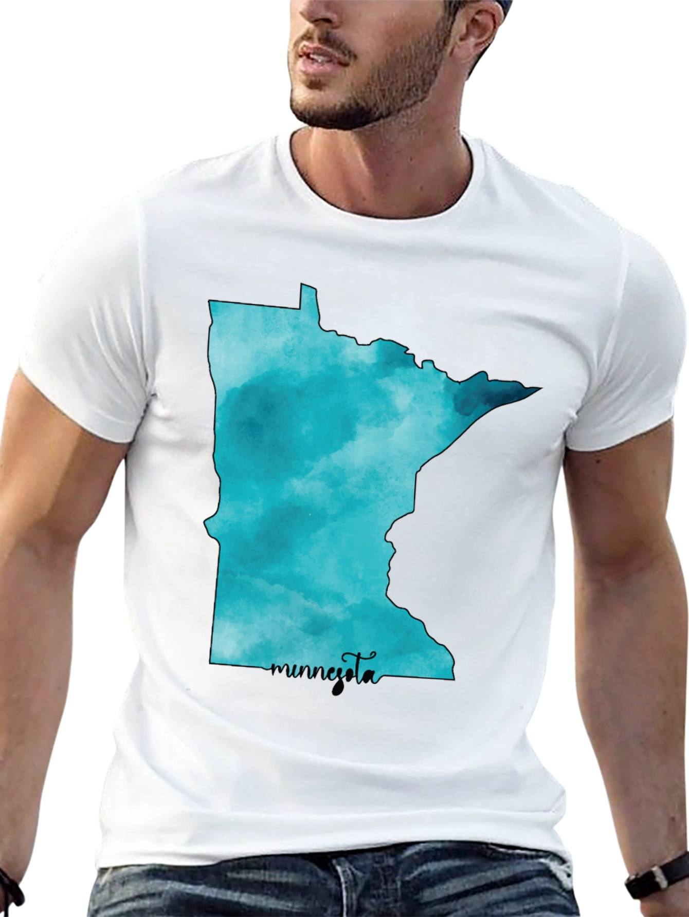 Minnesota State Watercolor T-Shirt
