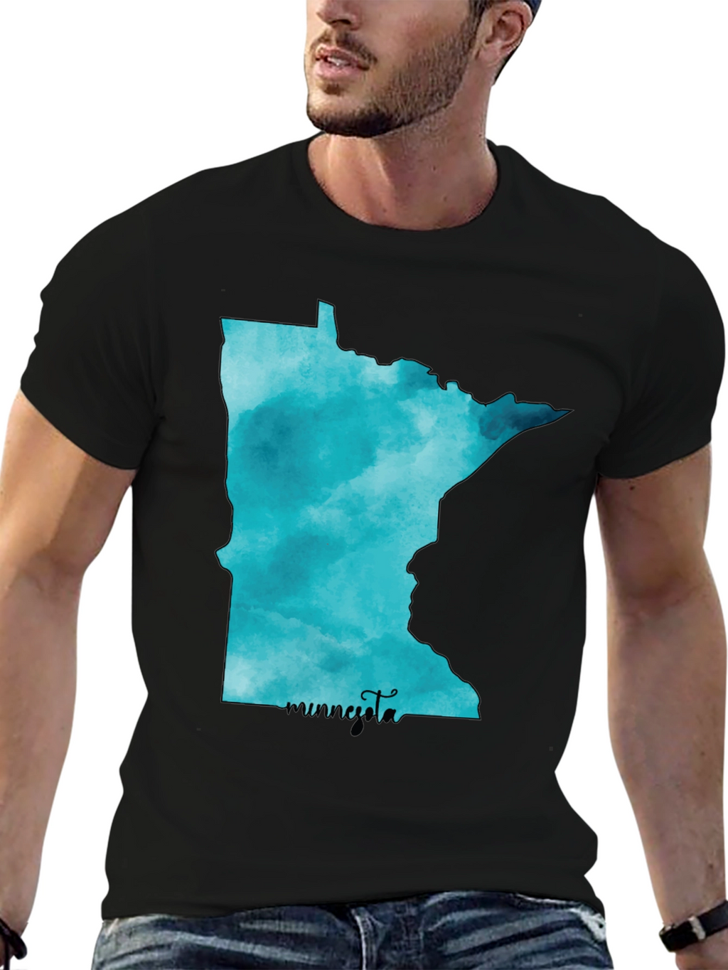 Minnesota State Watercolor T-Shirt