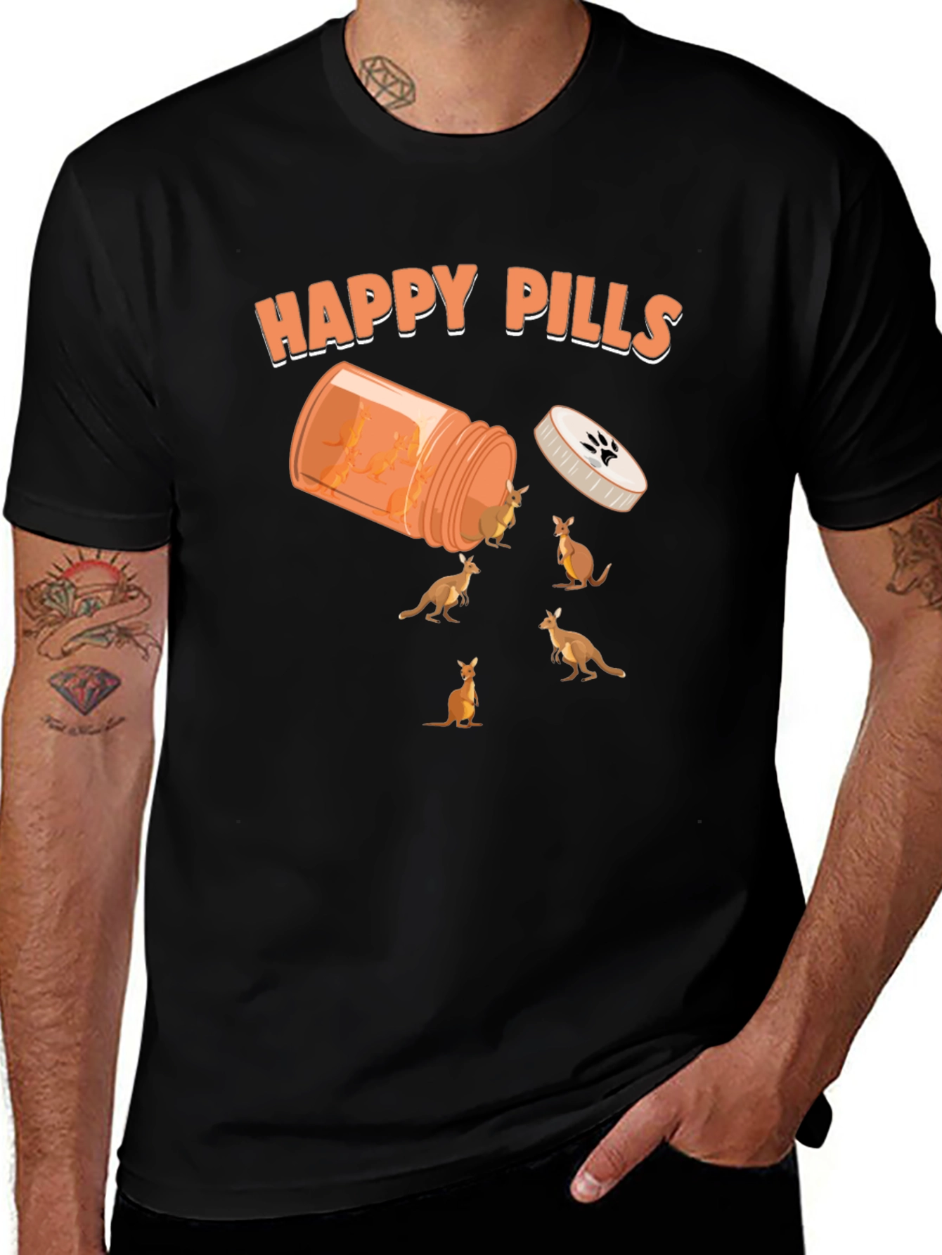 Happy Pills Kangaroo Graphic Tee