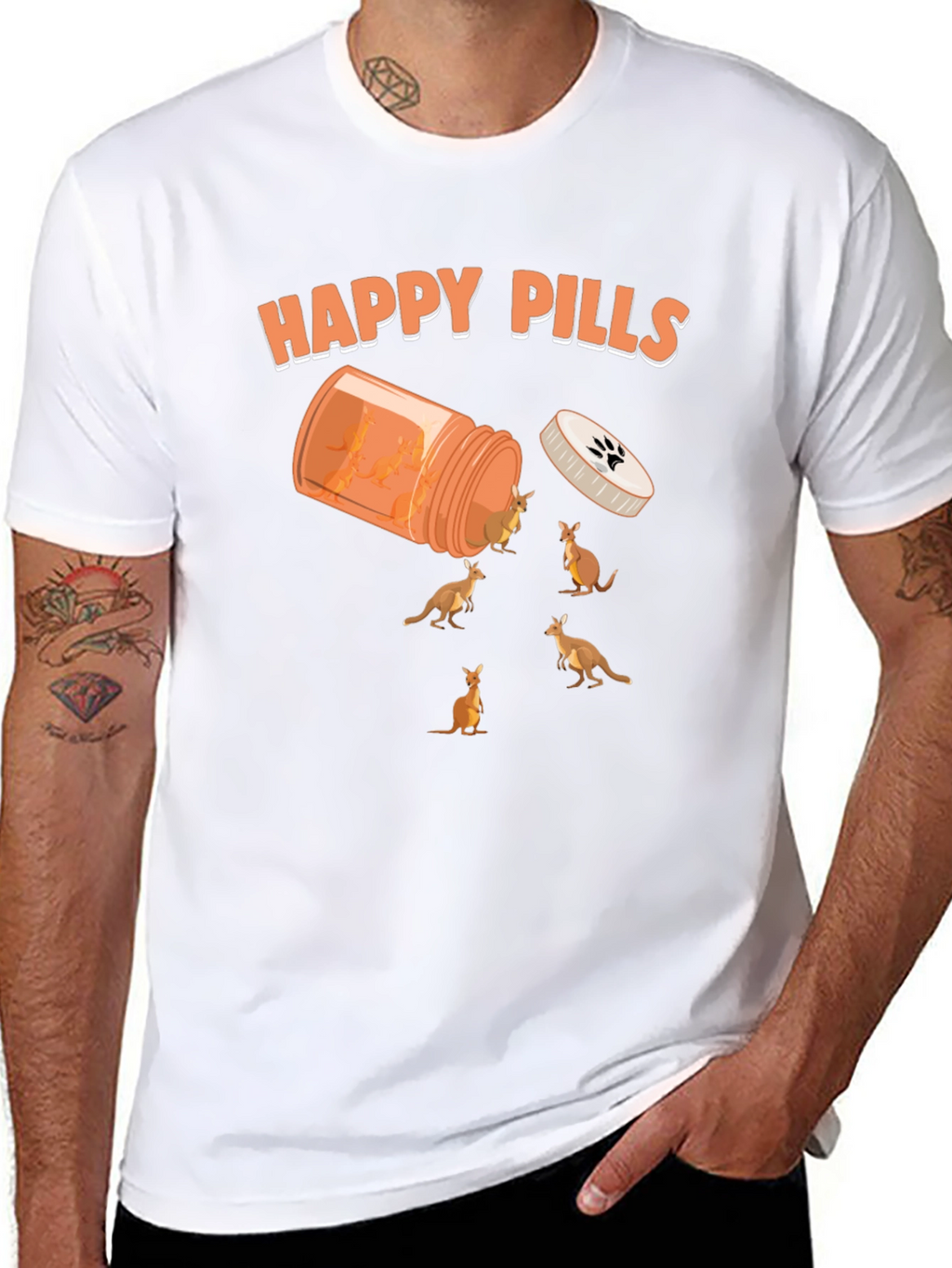 Happy Pills Kangaroo Graphic Tee