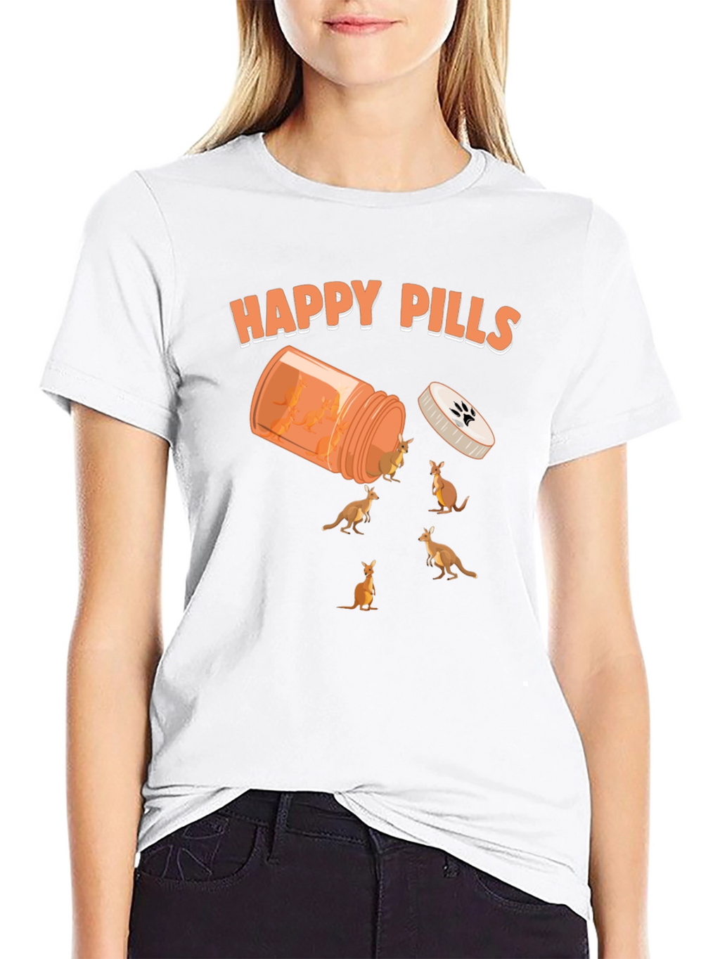 Happy Pills Kangaroo Graphic Tee