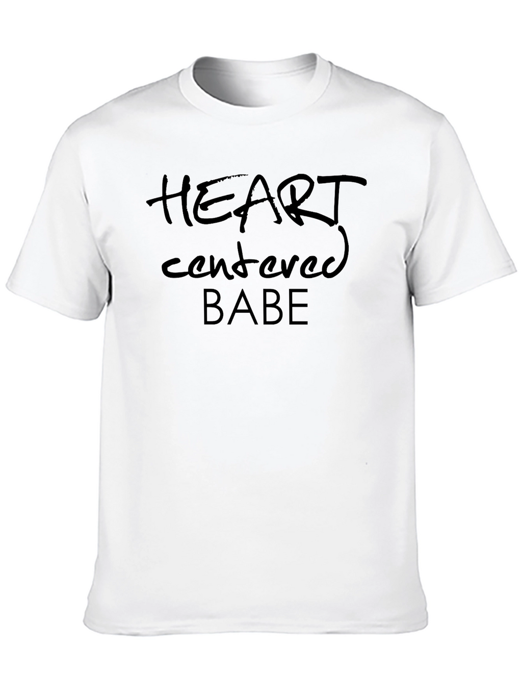 Heart Centered Babe Black Graphic Tee