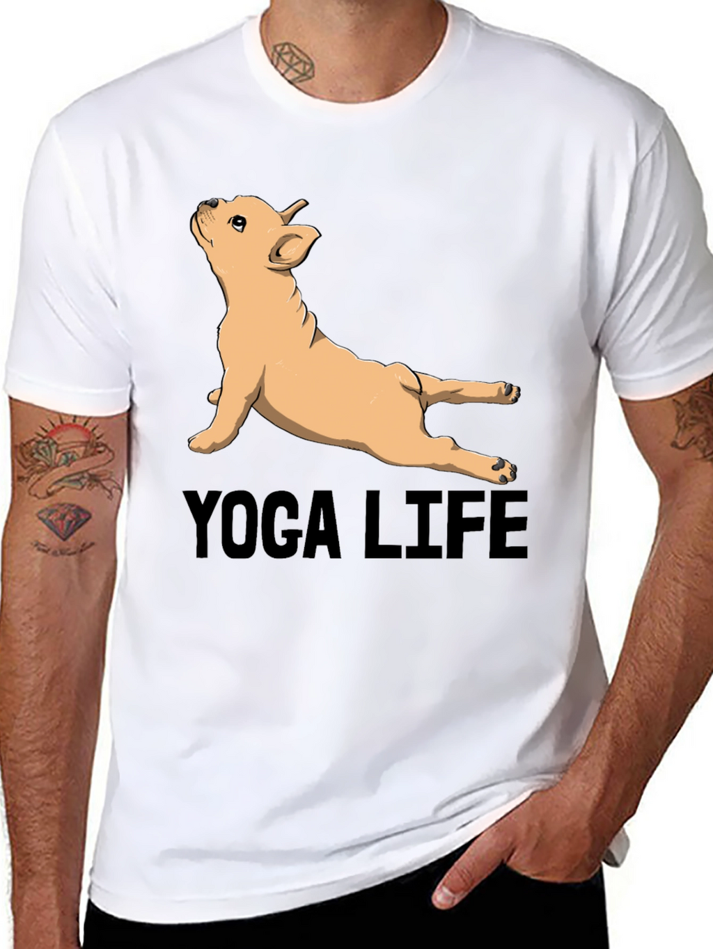 Yoga Life Bulldog Graphic Tee