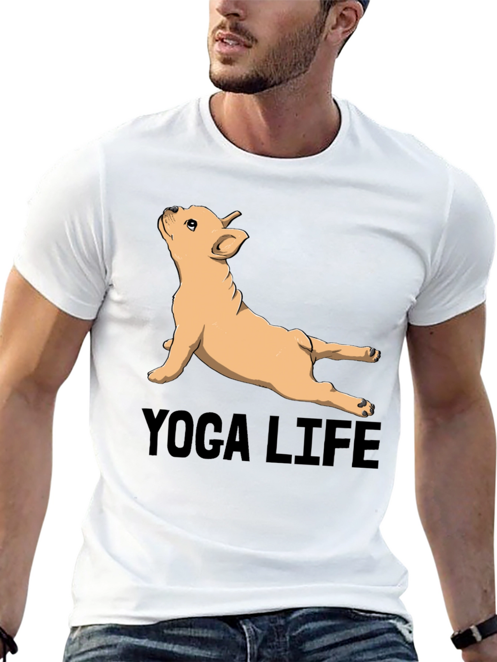 Yoga Life Bulldog Graphic Tee
