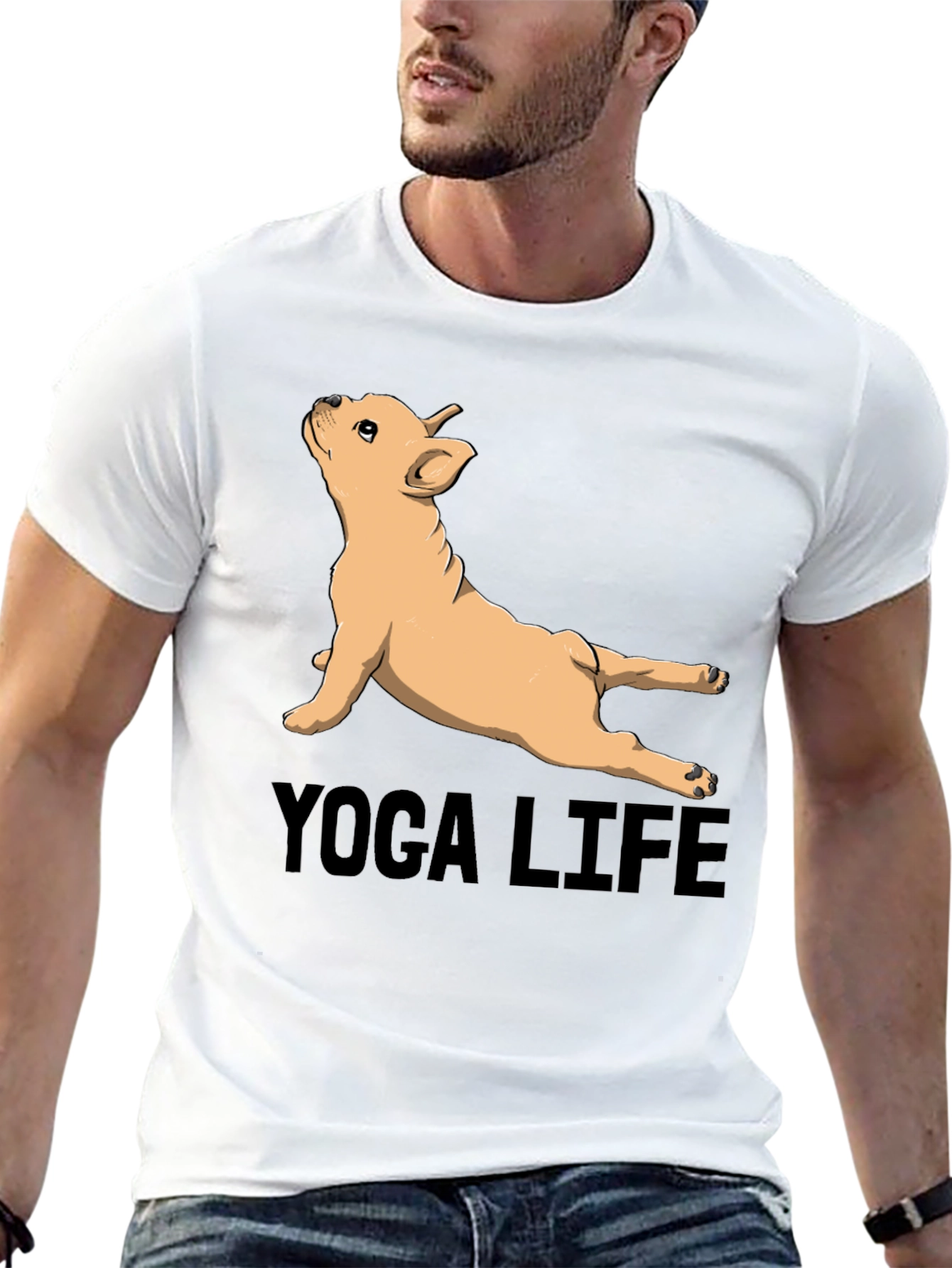 Yoga Life Bulldog Graphic Tee