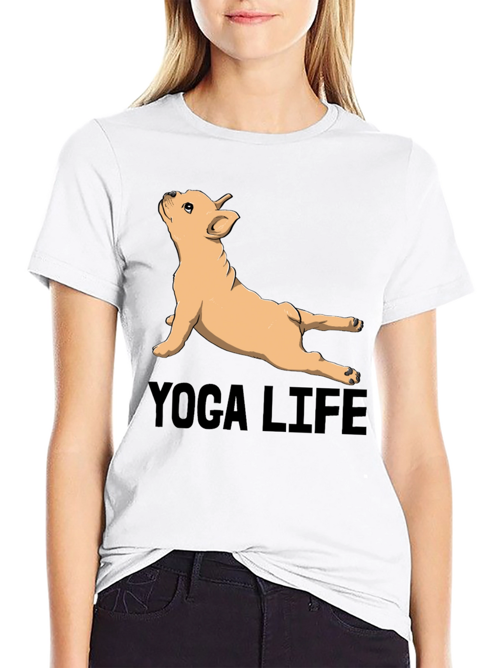 Yoga Life Bulldog Graphic Tee