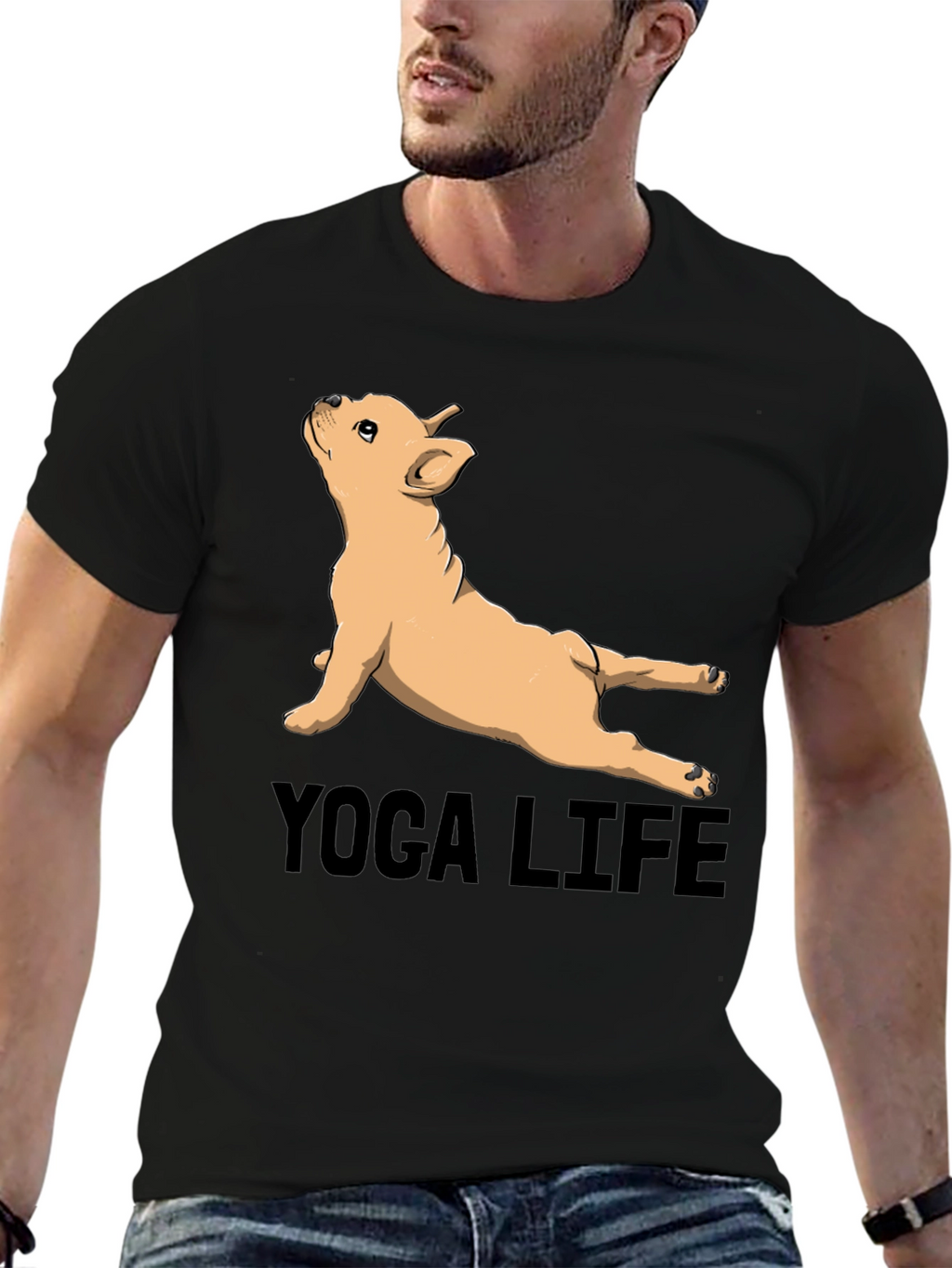 Yoga Life Bulldog Graphic Tee