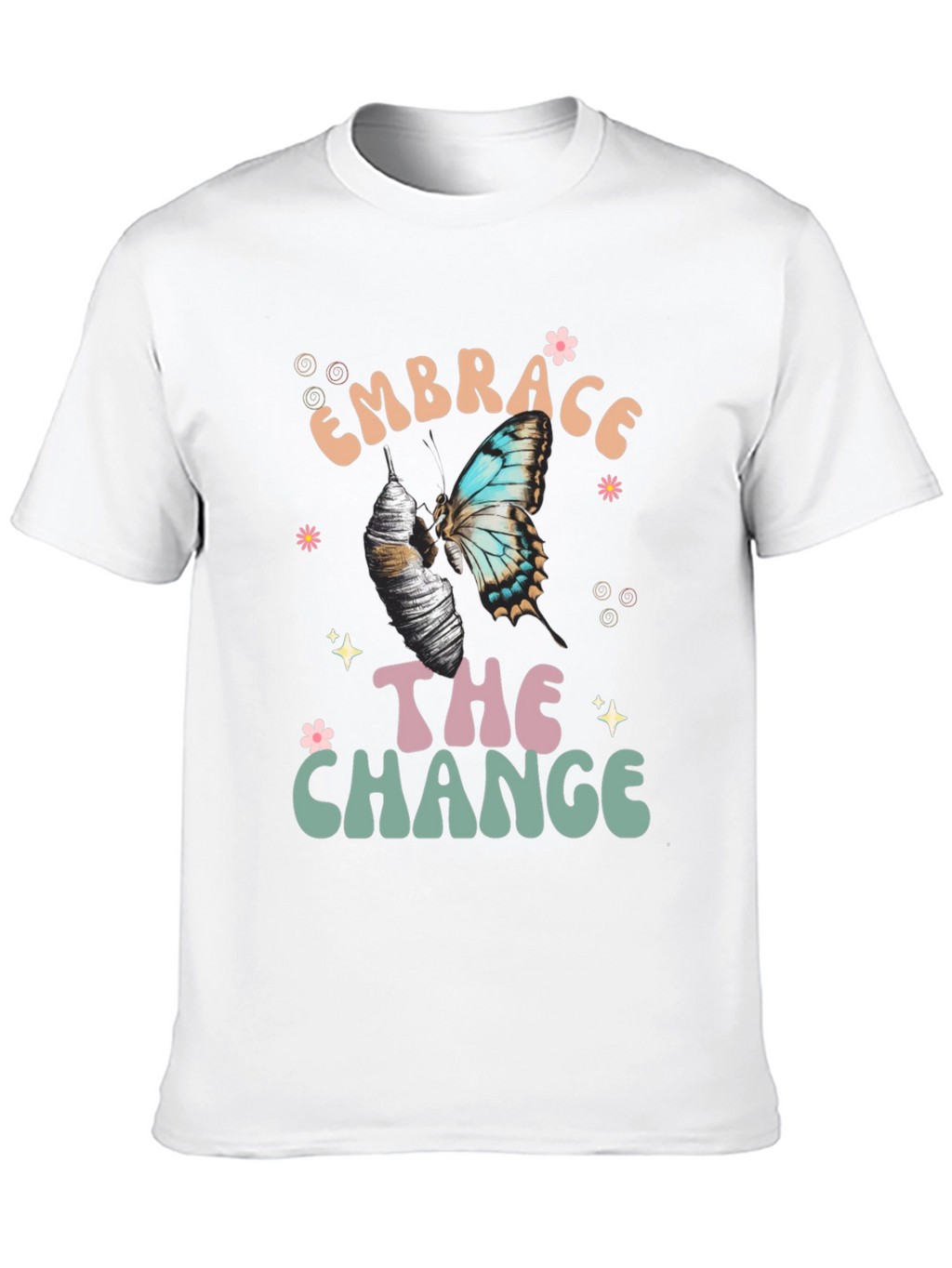 Embrace The Change Butterfly Graphic T-Shirt