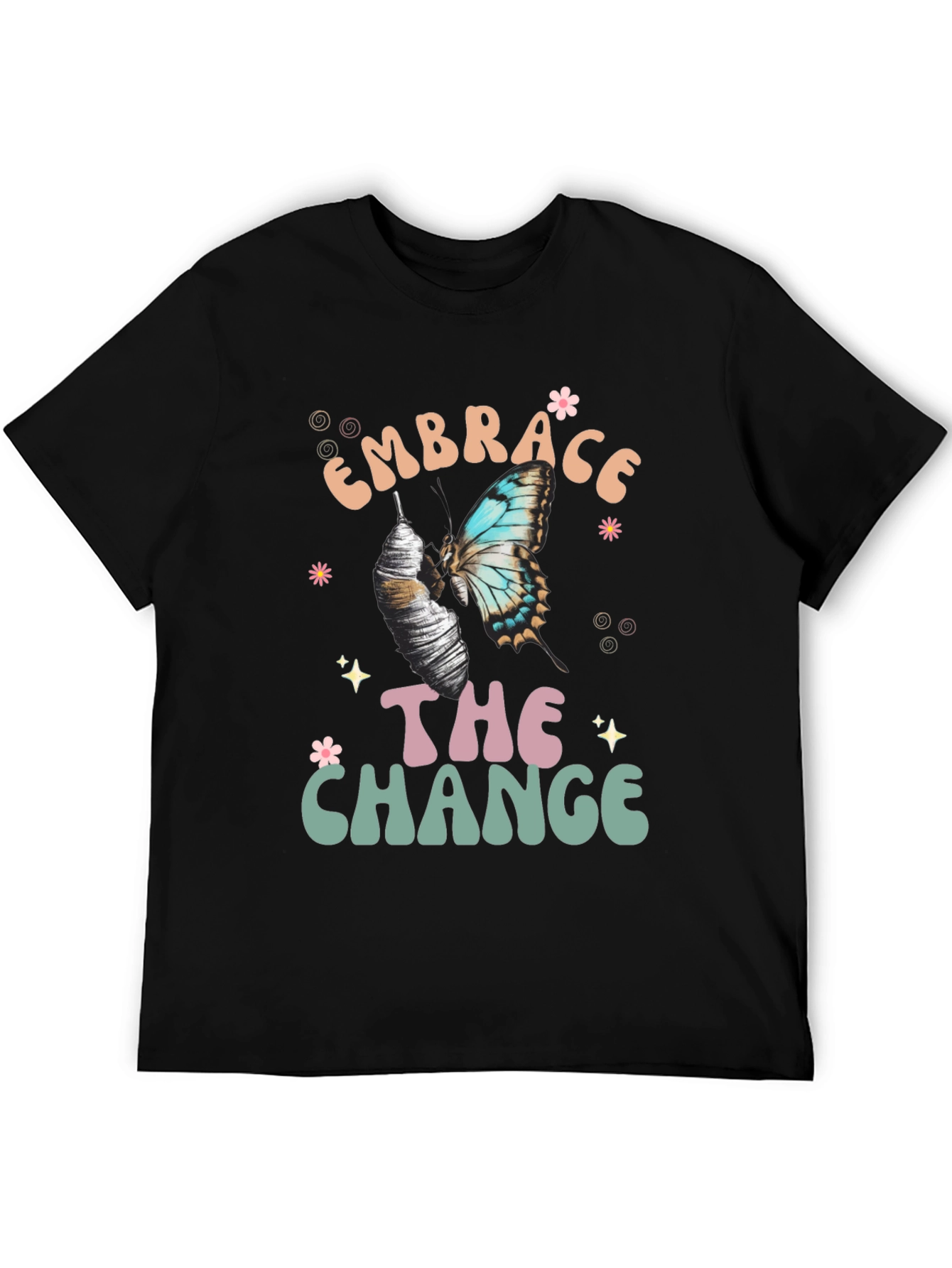 Embrace The Change Butterfly Graphic T-Shirt