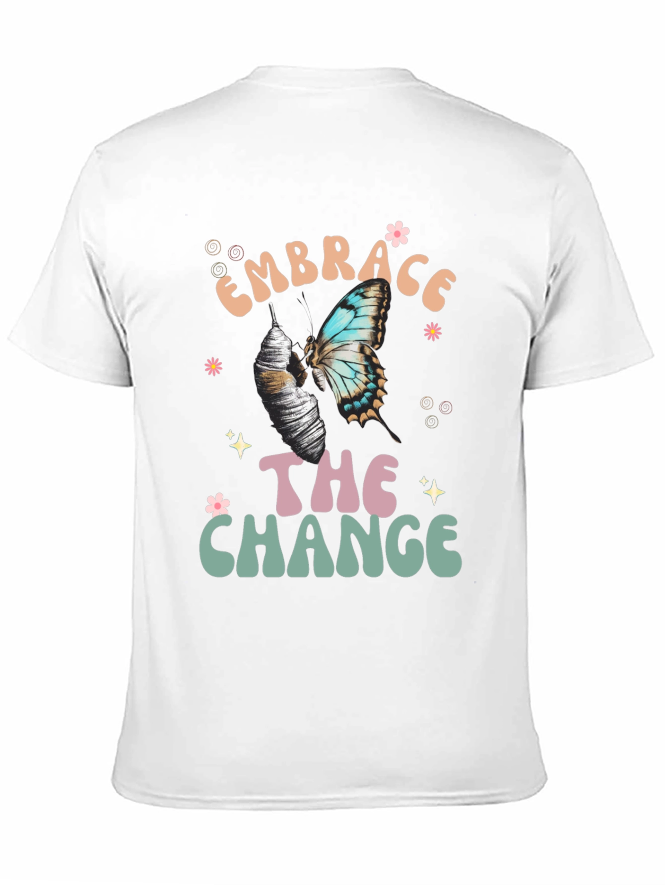 Embrace The Change Butterfly Graphic T-Shirt