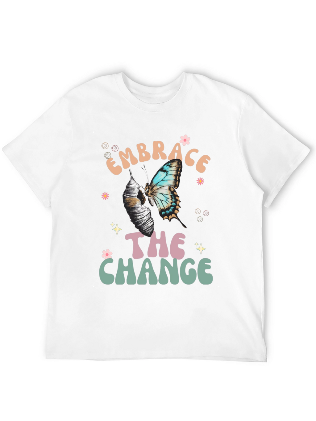 Embrace The Change Butterfly Graphic T-Shirt