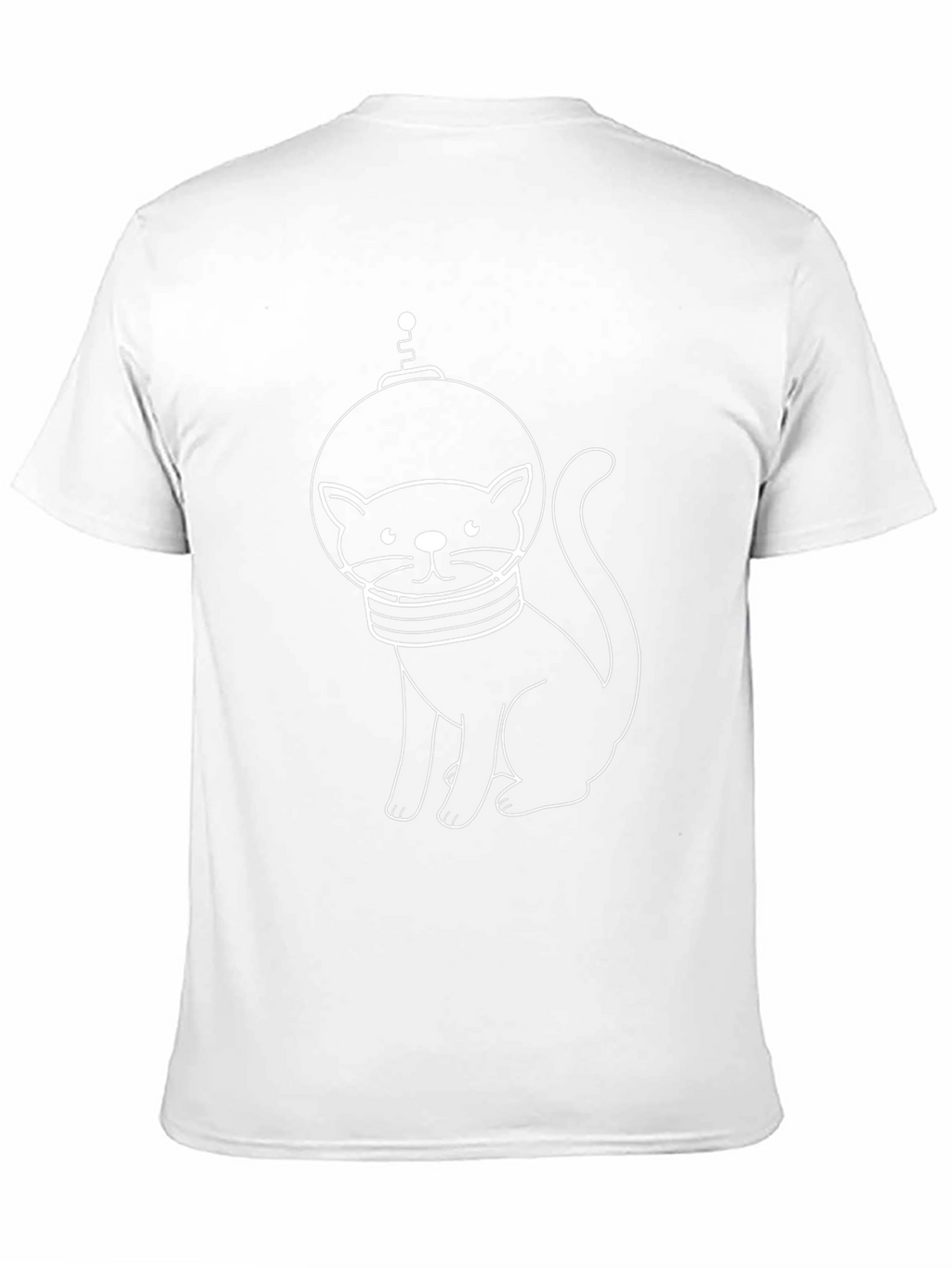 Astronaut Cat Black T-Shirt - Space Kitty Tee