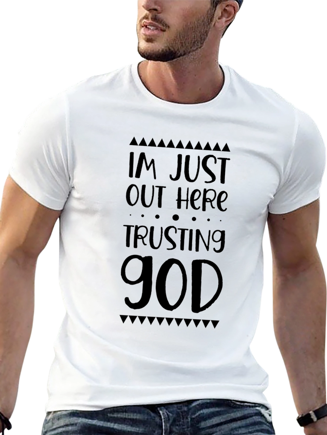 Trusting God Black Graphic T-Shirt