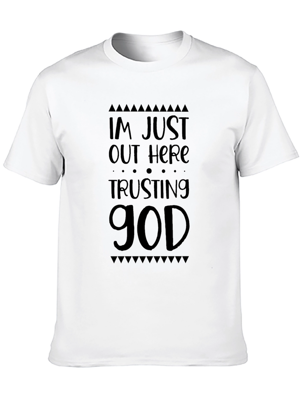 Trusting God Black Graphic T-Shirt