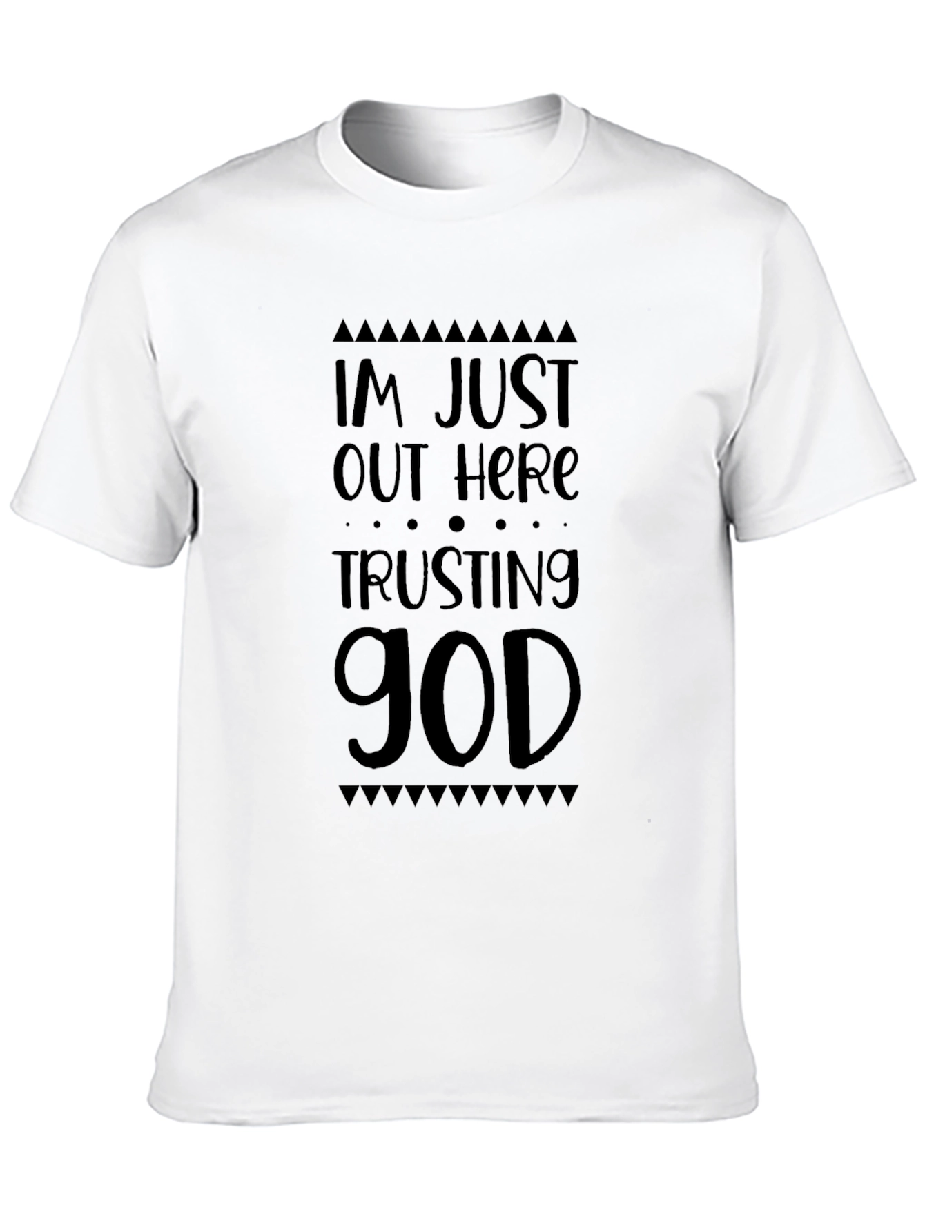 Trusting God Black Graphic T-Shirt