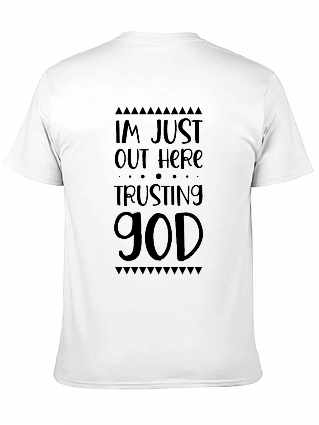 Trusting God Black Graphic T-Shirt