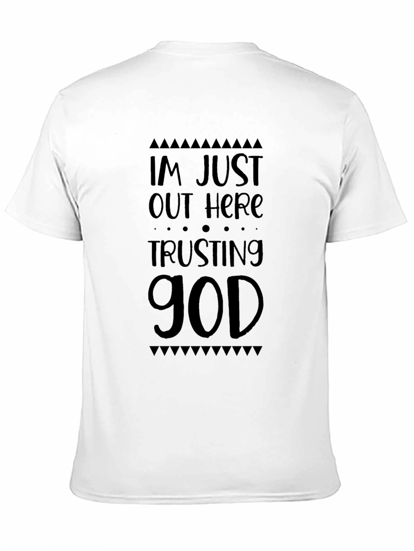 Trusting God Black Graphic T-Shirt