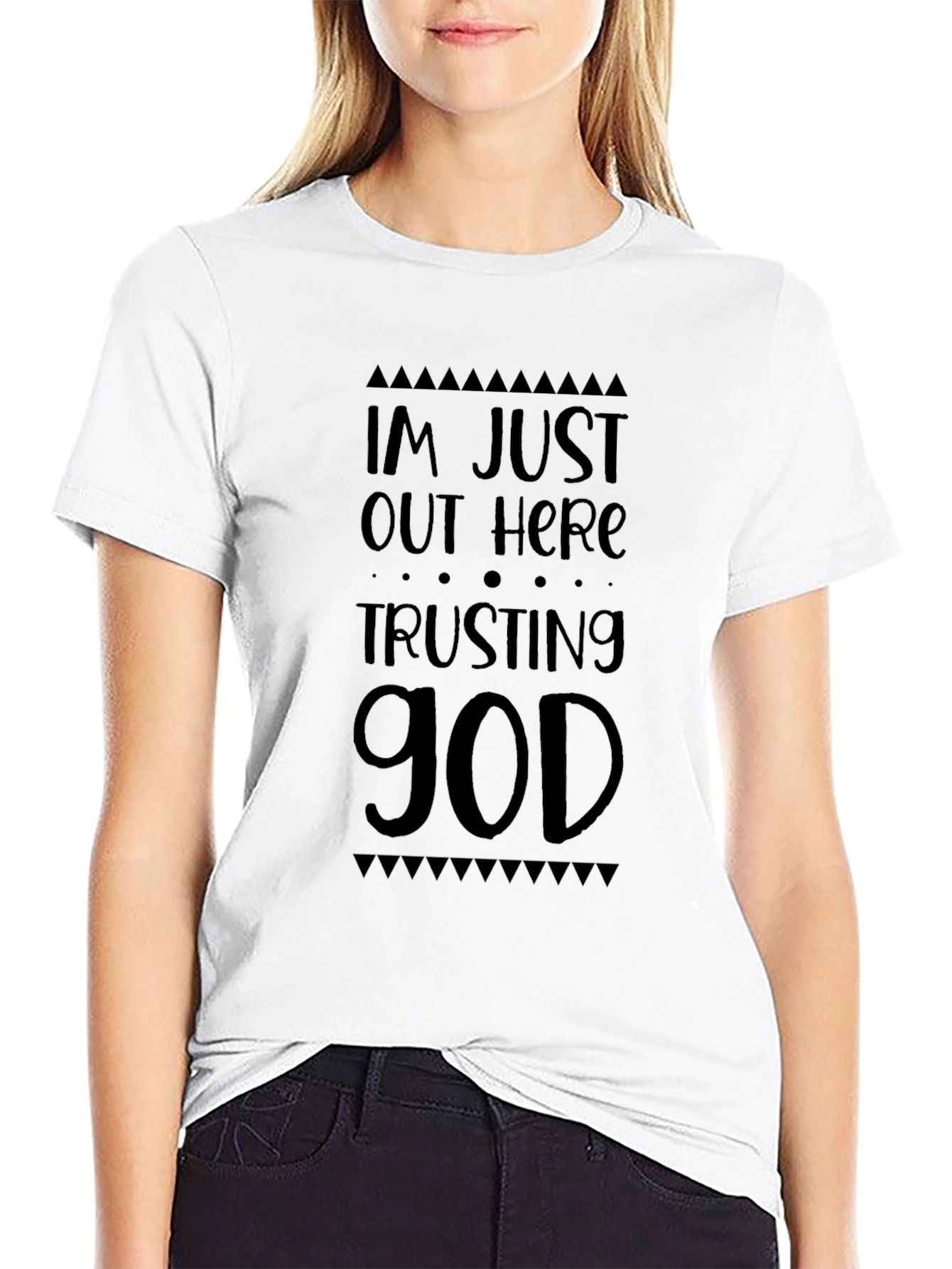 Trusting God Black Graphic T-Shirt