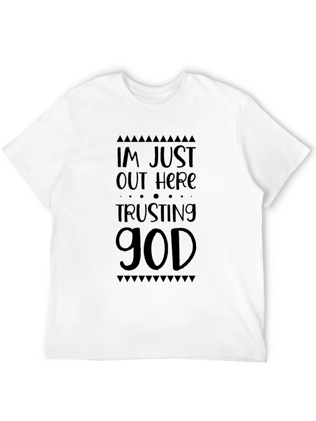 Trusting God Black Graphic T-Shirt