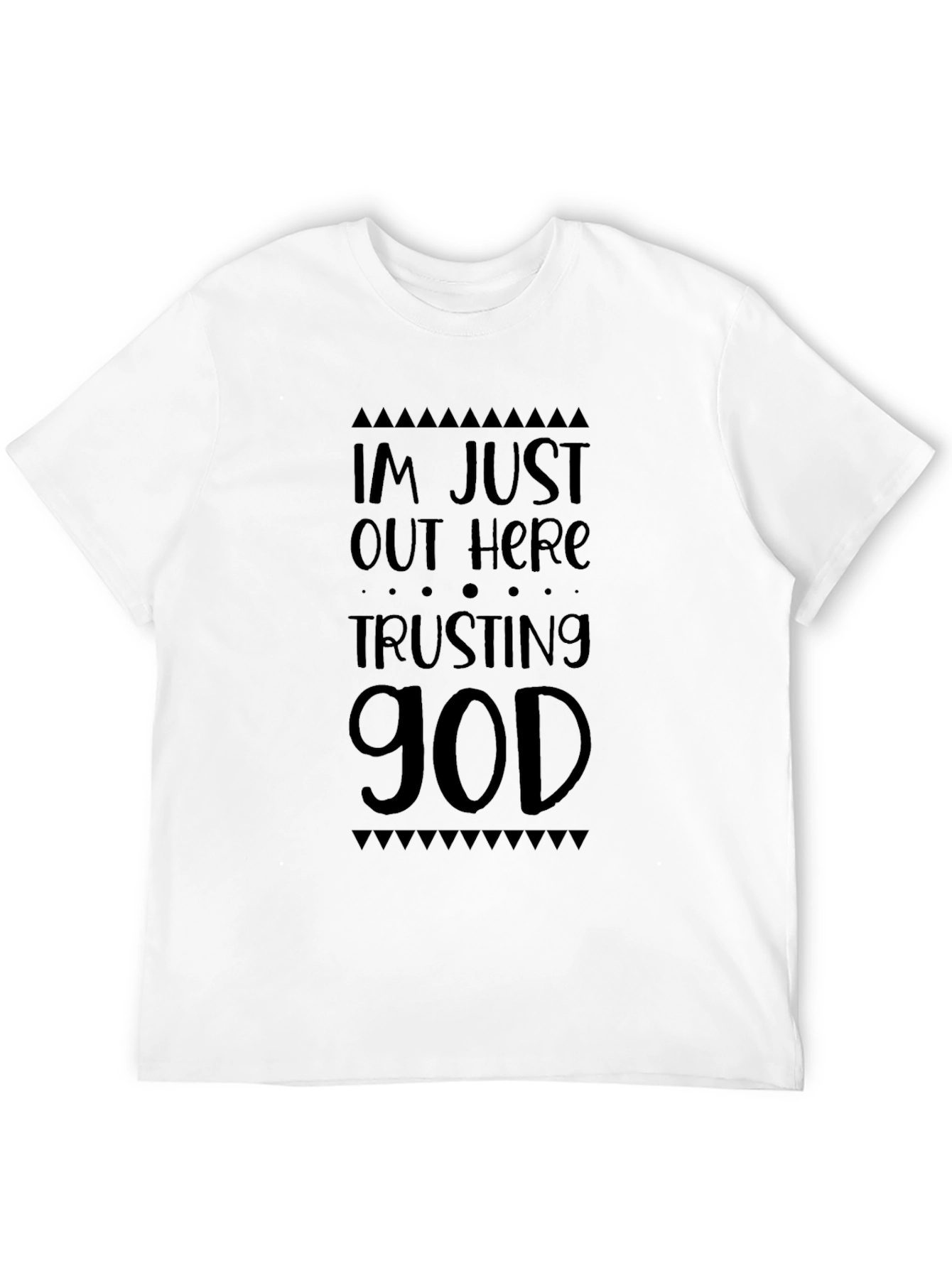 Trusting God Black Graphic T-Shirt
