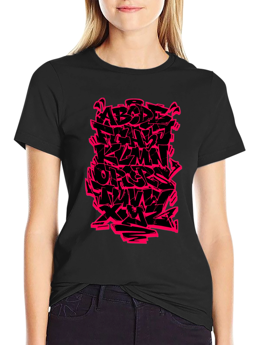 Graffiti Alphabet Graphic T-Shirt - Bold Streetwear Style