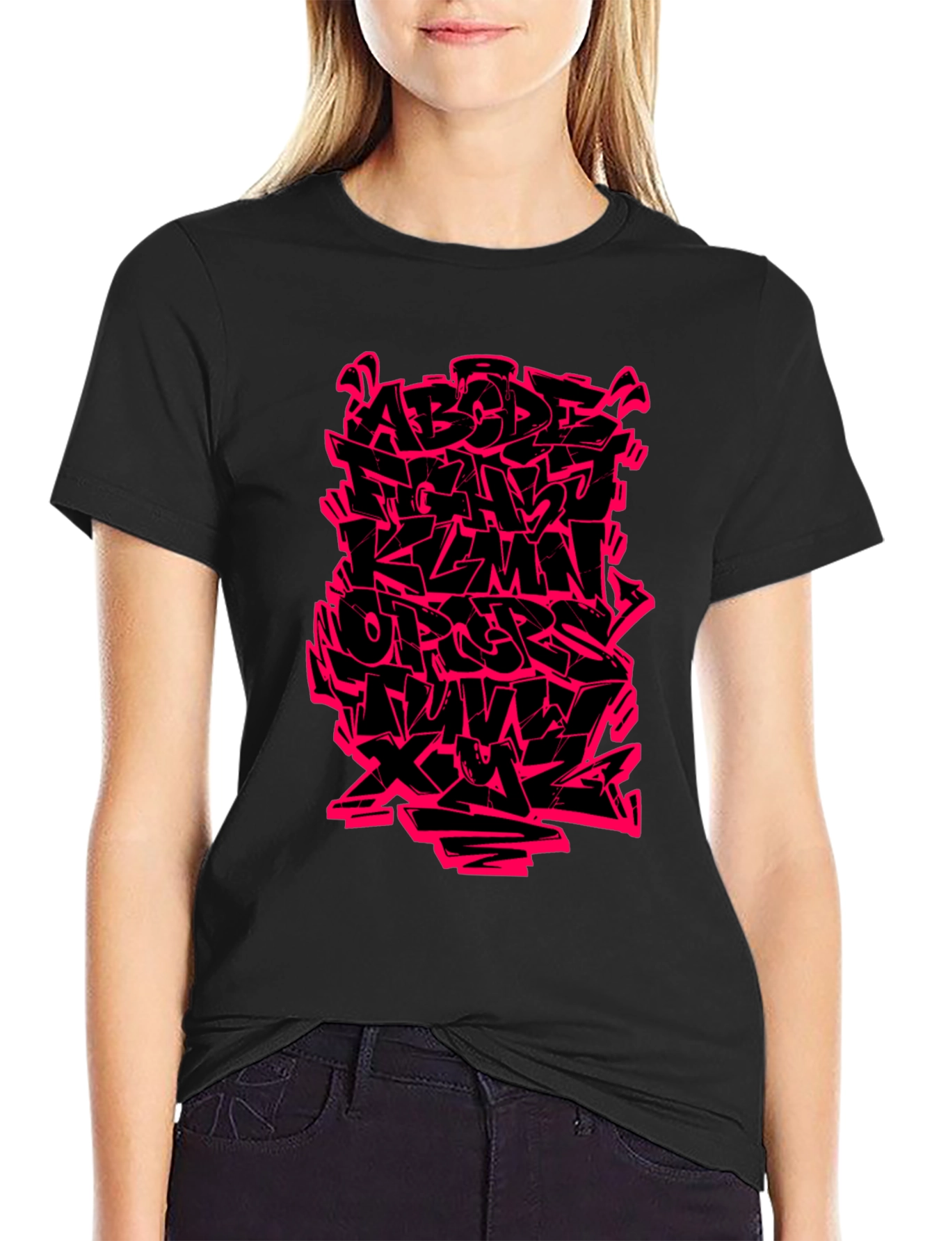 Graffiti Alphabet Graphic T-Shirt - Bold Streetwear Style