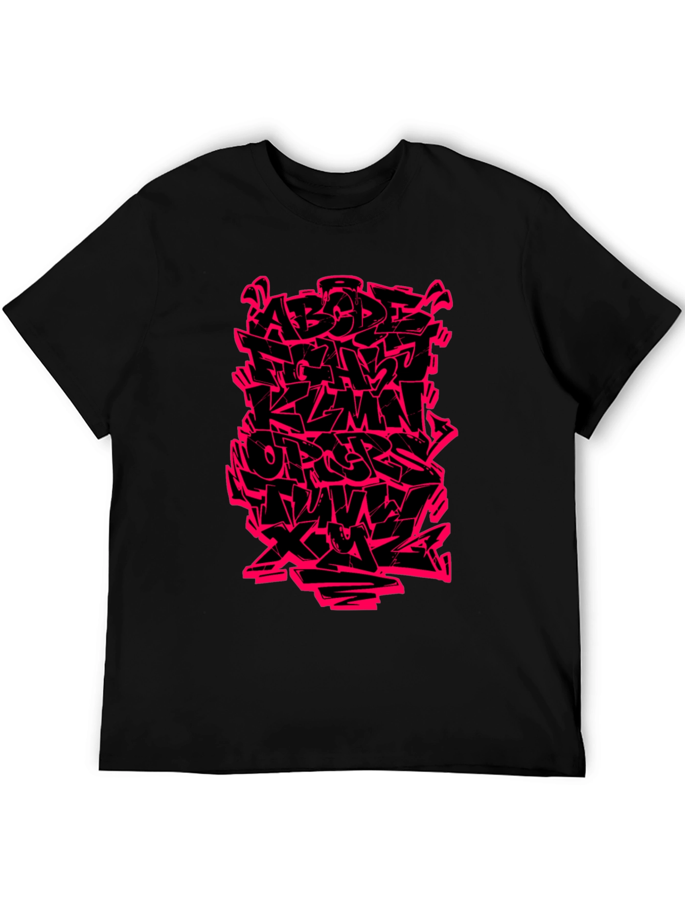 Graffiti Alphabet Graphic T-Shirt - Bold Streetwear Style
