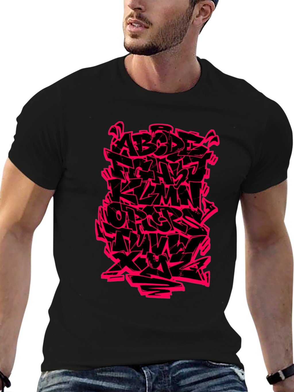 Graffiti Alphabet Graphic T-Shirt - Bold Streetwear Style
