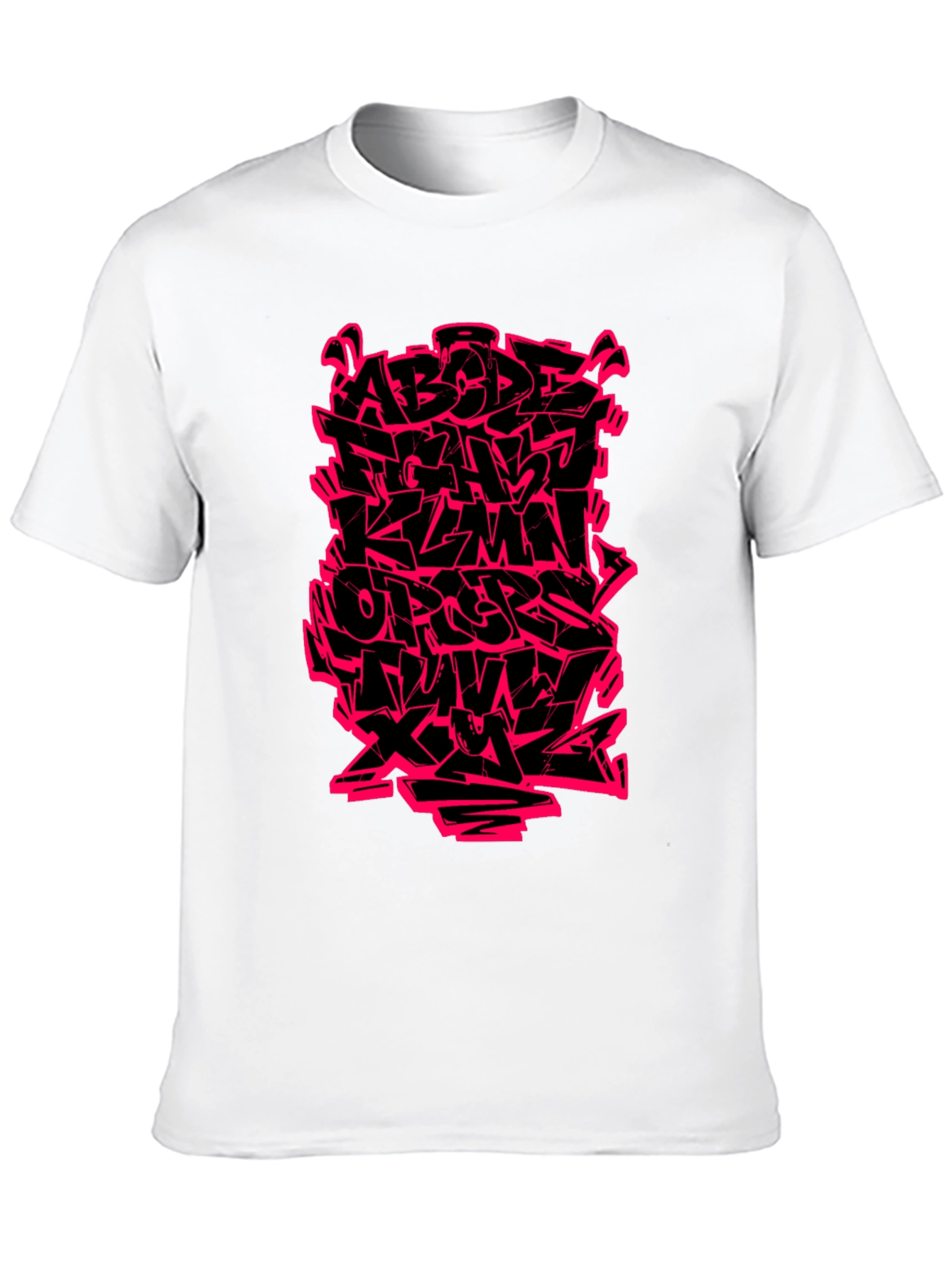 Graffiti Alphabet Graphic T-Shirt - Bold Streetwear Style