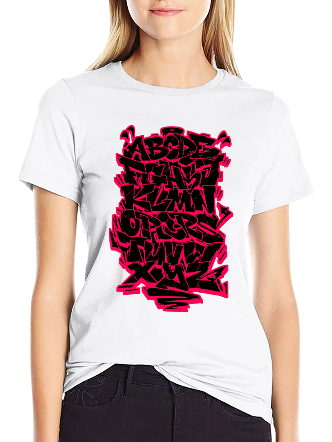 Graffiti Alphabet Graphic T-Shirt - Bold Streetwear Style