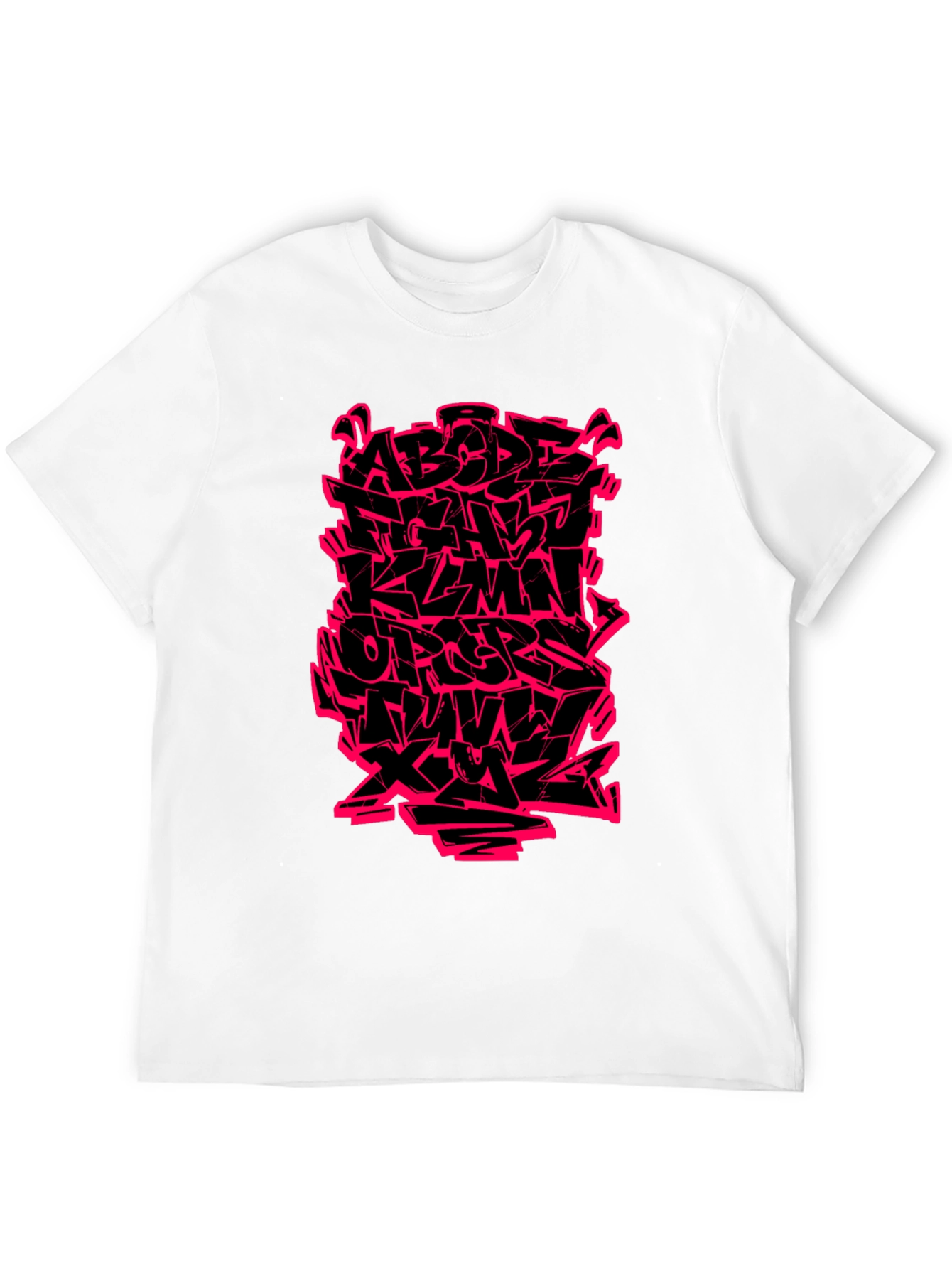 Graffiti Alphabet Graphic T-Shirt - Bold Streetwear Style