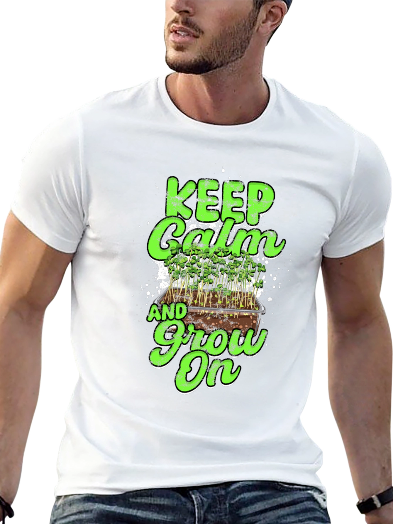 Keep Calm and Grow On T-Shirt