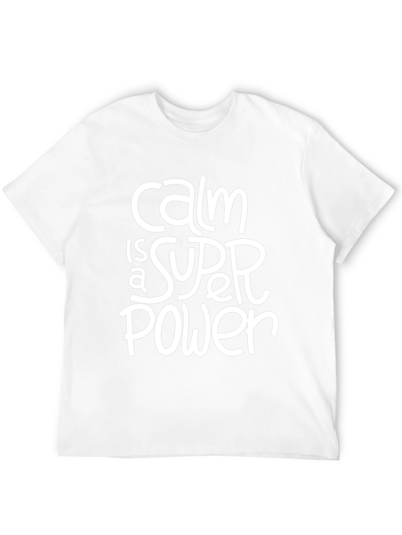 Calm Is A Super Power Black T-Shirt