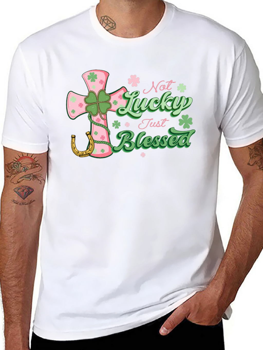 Not Lucky Just Blessed Black T-Shirt