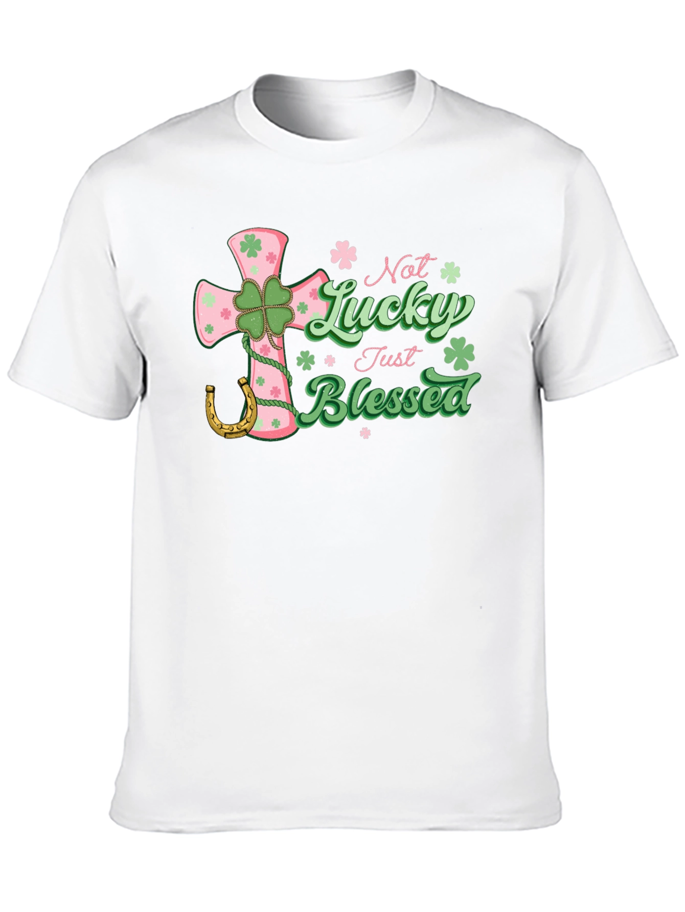 Not Lucky Just Blessed Black T-Shirt