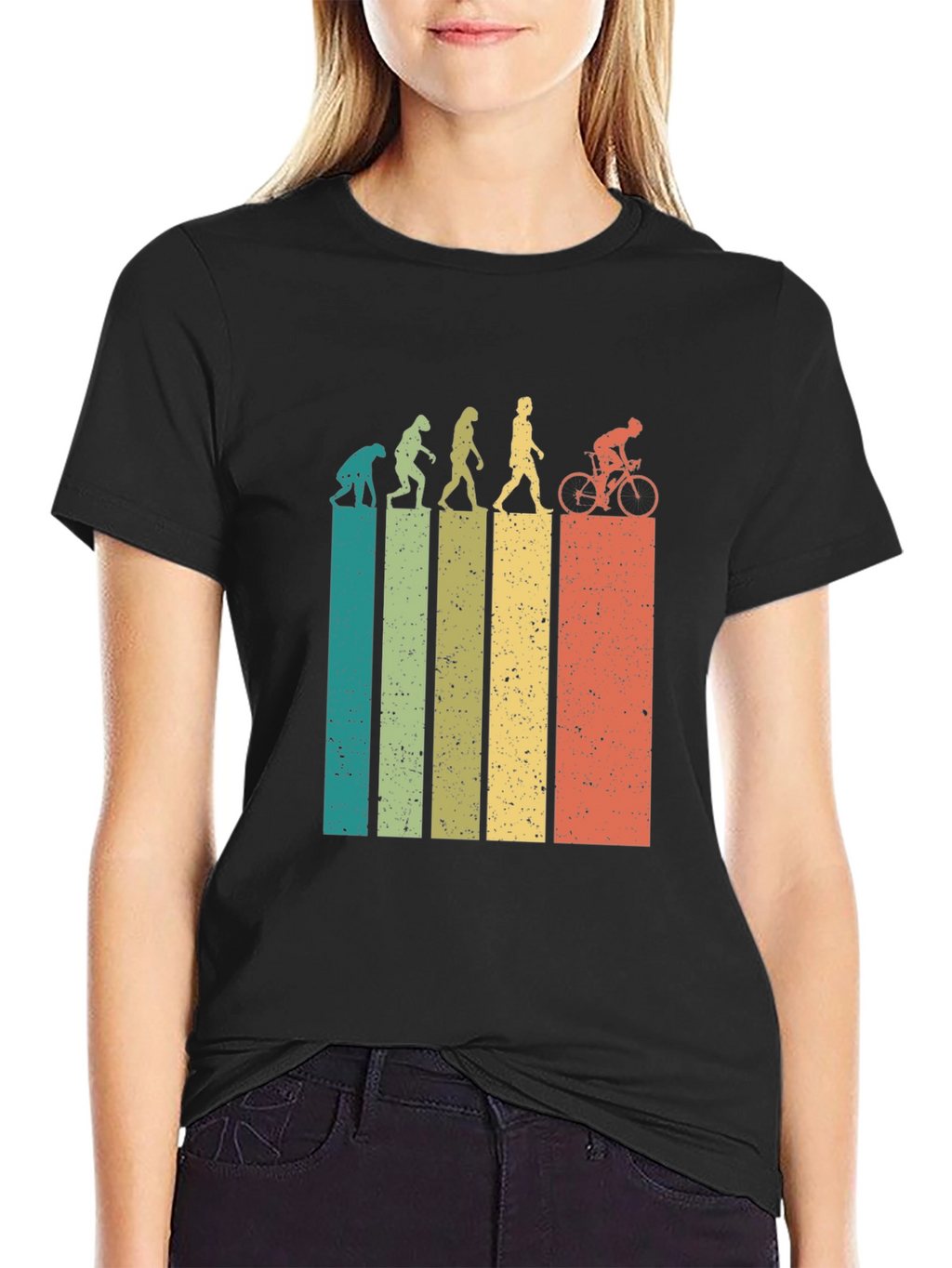 Evolution of Cyclist Graphic Tee