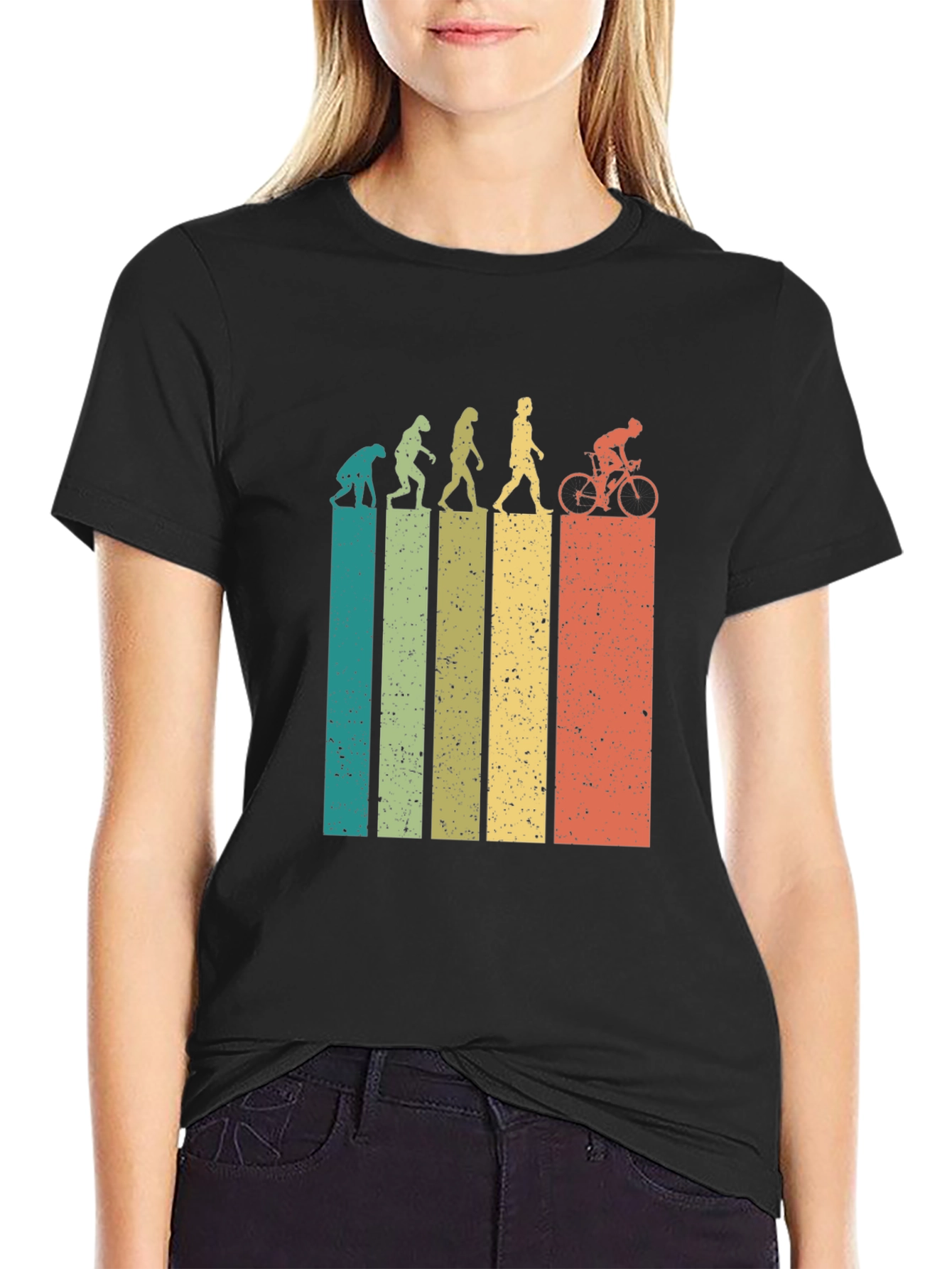 Evolution of Cyclist Graphic Tee