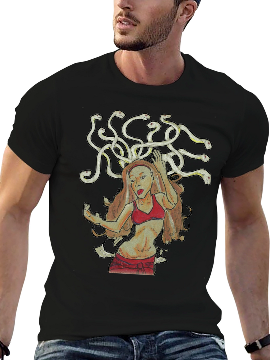 Medusa Graphic Tee - Mythical Creature T-Shirt