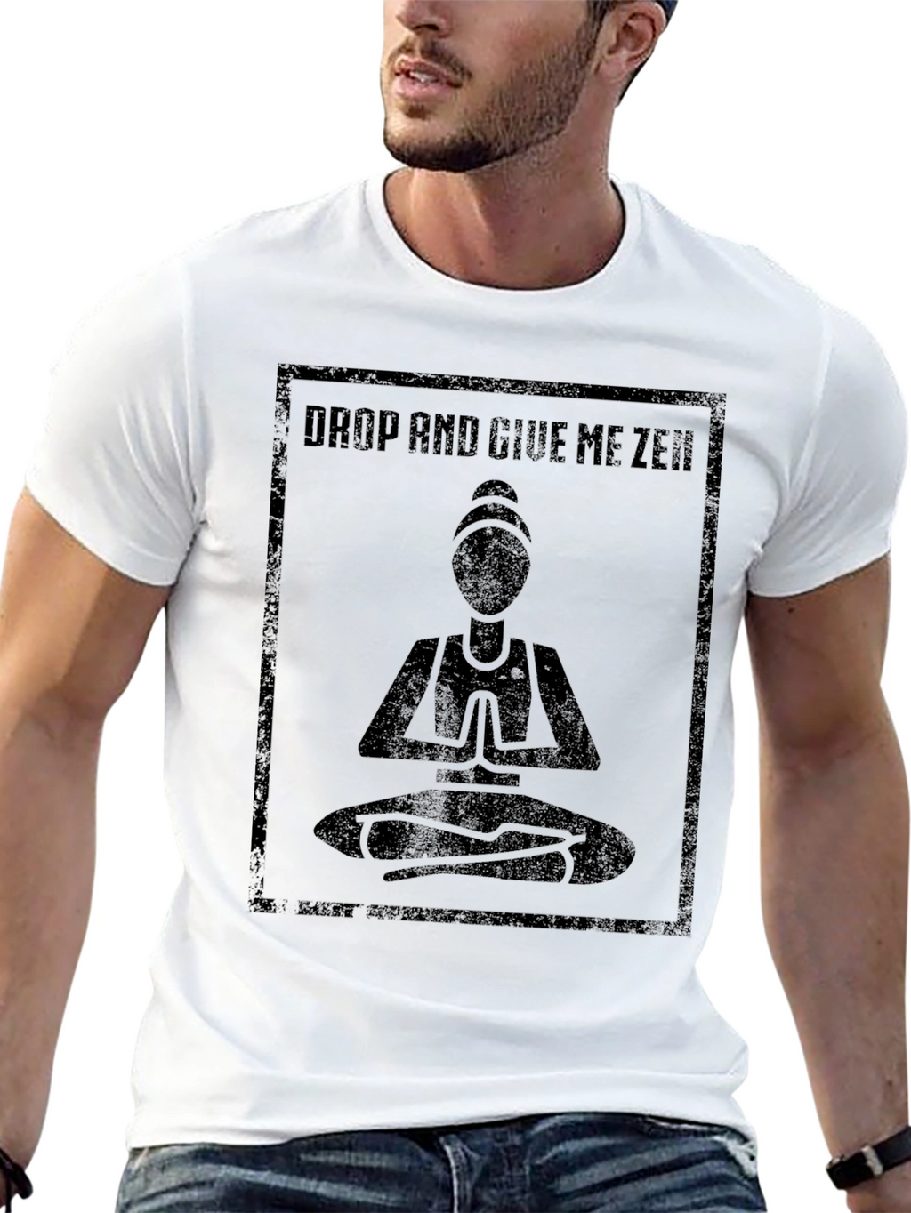 Drop and Give Me Zen T-Shirt - Meditation Tee