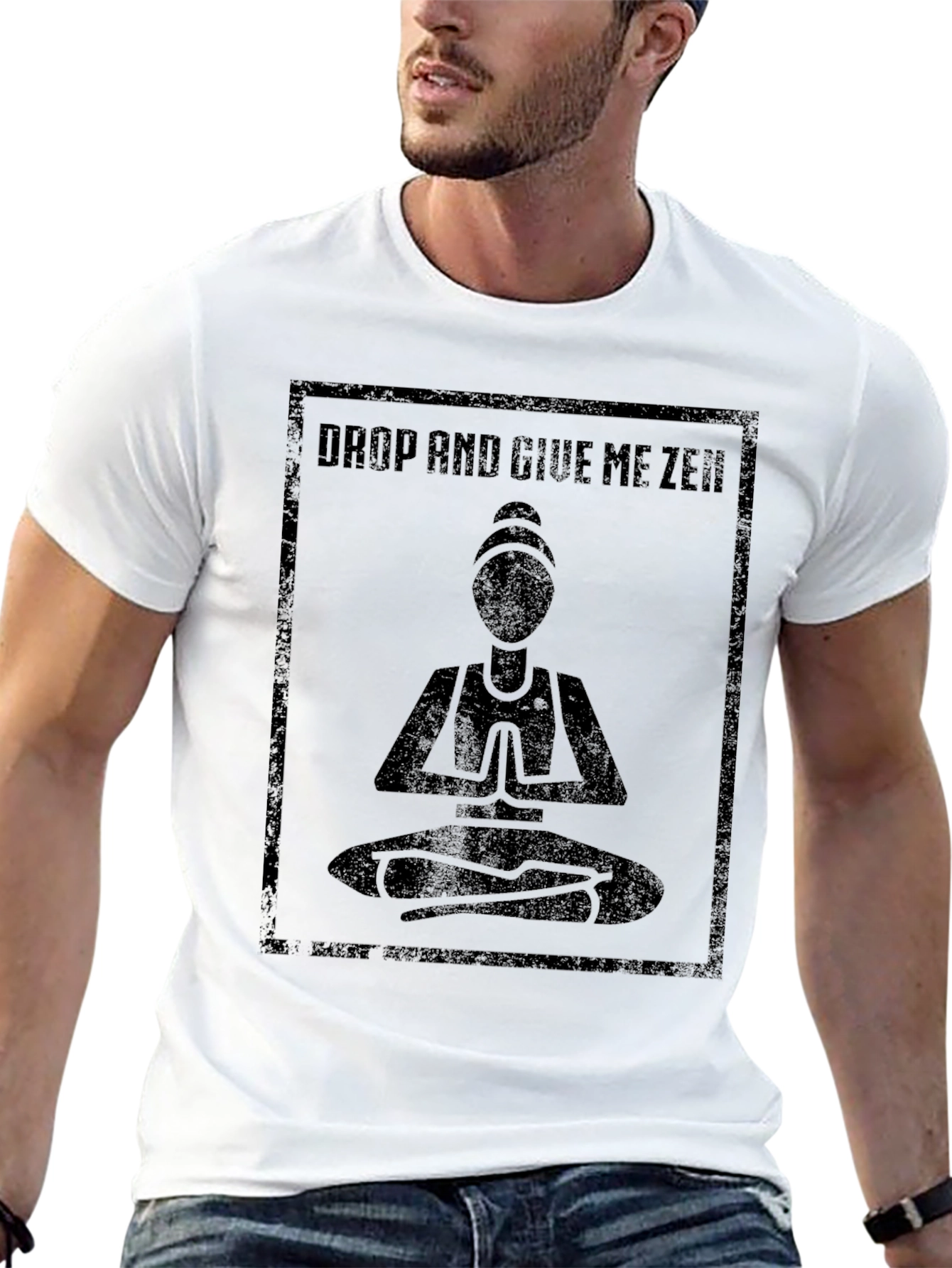 Drop and Give Me Zen T-Shirt - Meditation Tee
