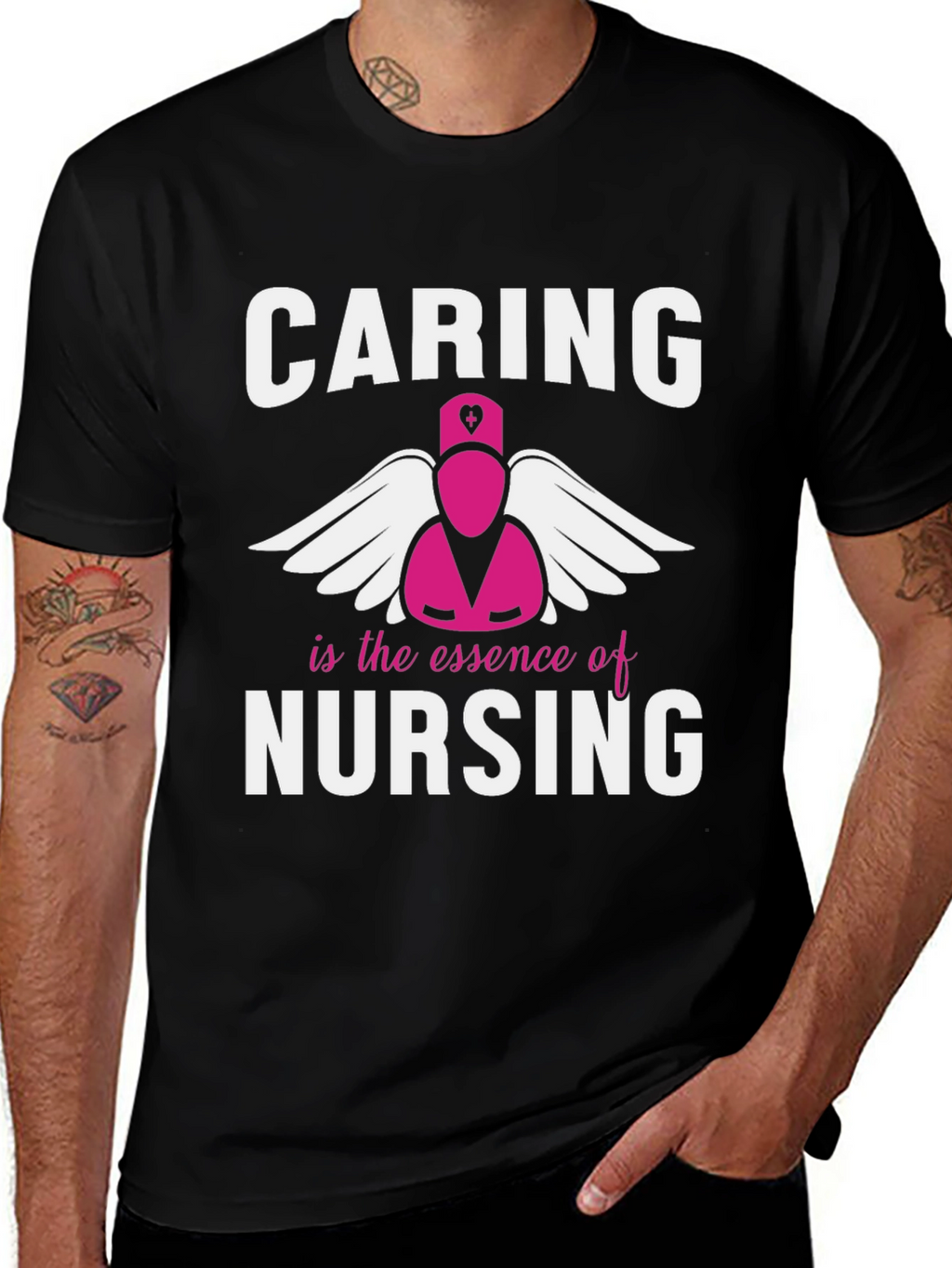 Caring is the Essence of Nursing T-Shirt