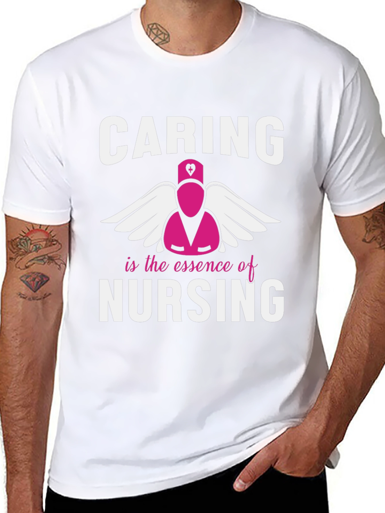 Caring is the Essence of Nursing T-Shirt