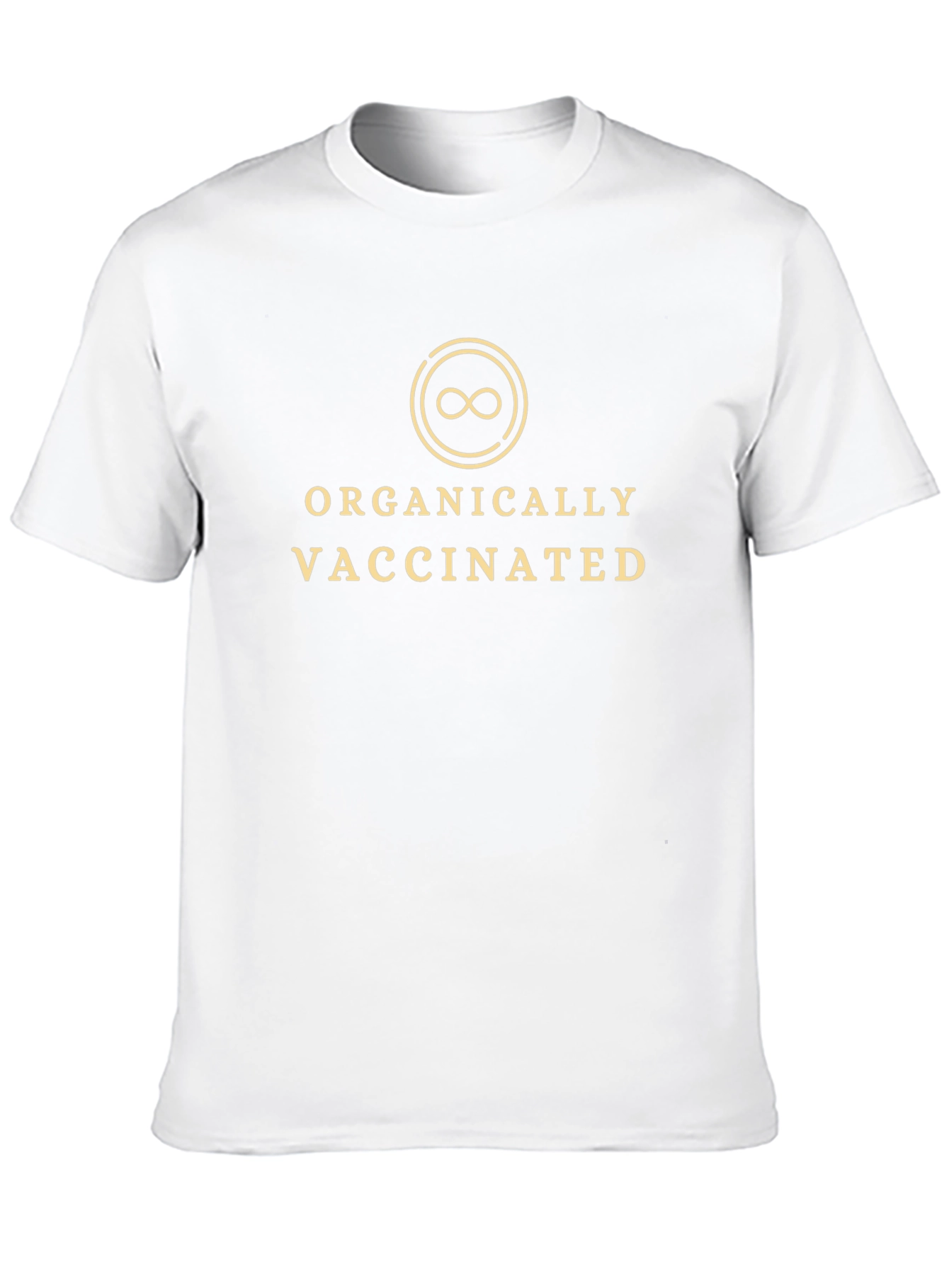 Organically Vaccinated Graphic Tee - Black Cotton T-Shirt