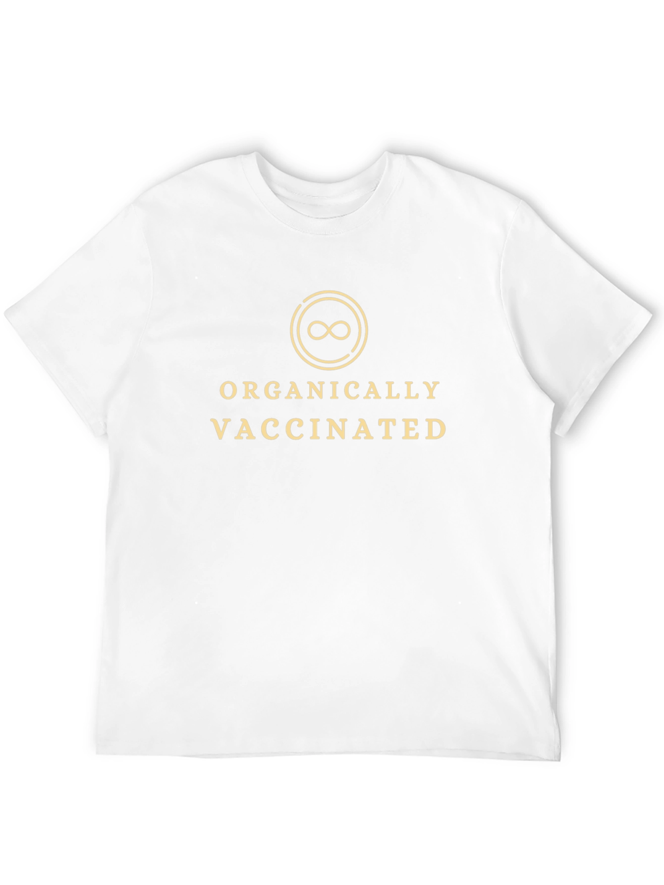 Organically Vaccinated Graphic Tee - Black Cotton T-Shirt