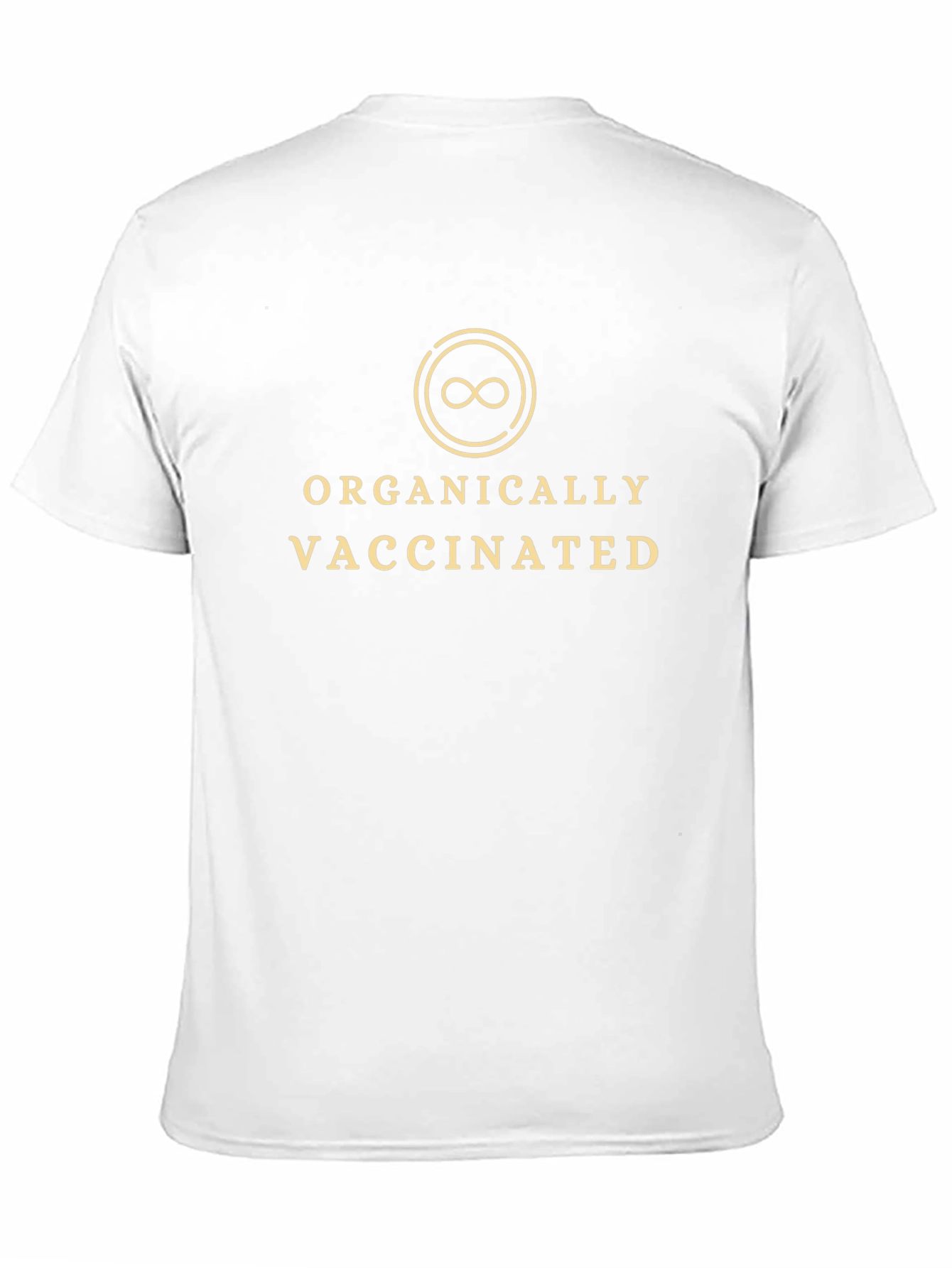 Organically Vaccinated Graphic Tee - Black Cotton T-Shirt