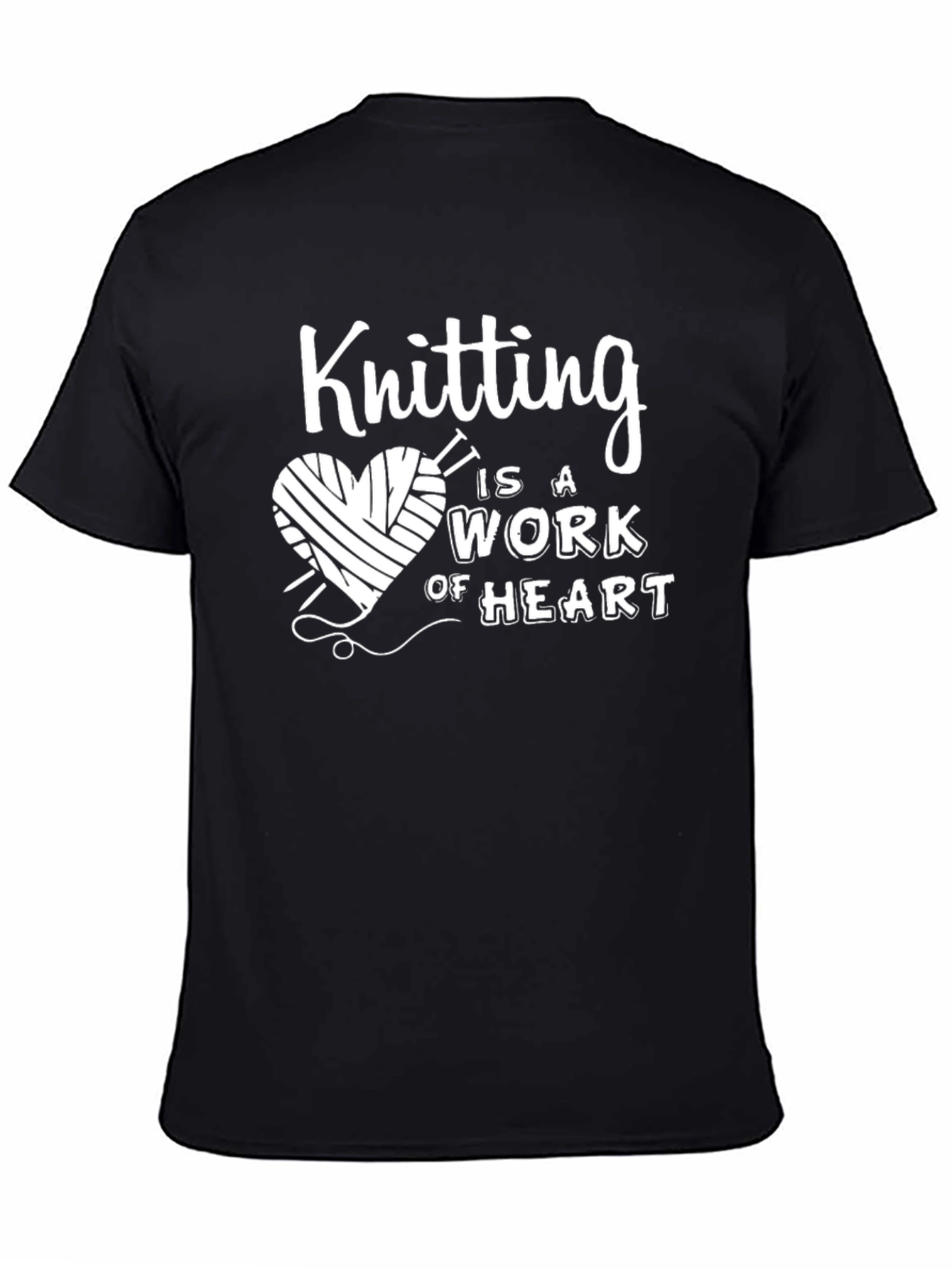 Knitting Heart T-Shirt - A Work of Heart