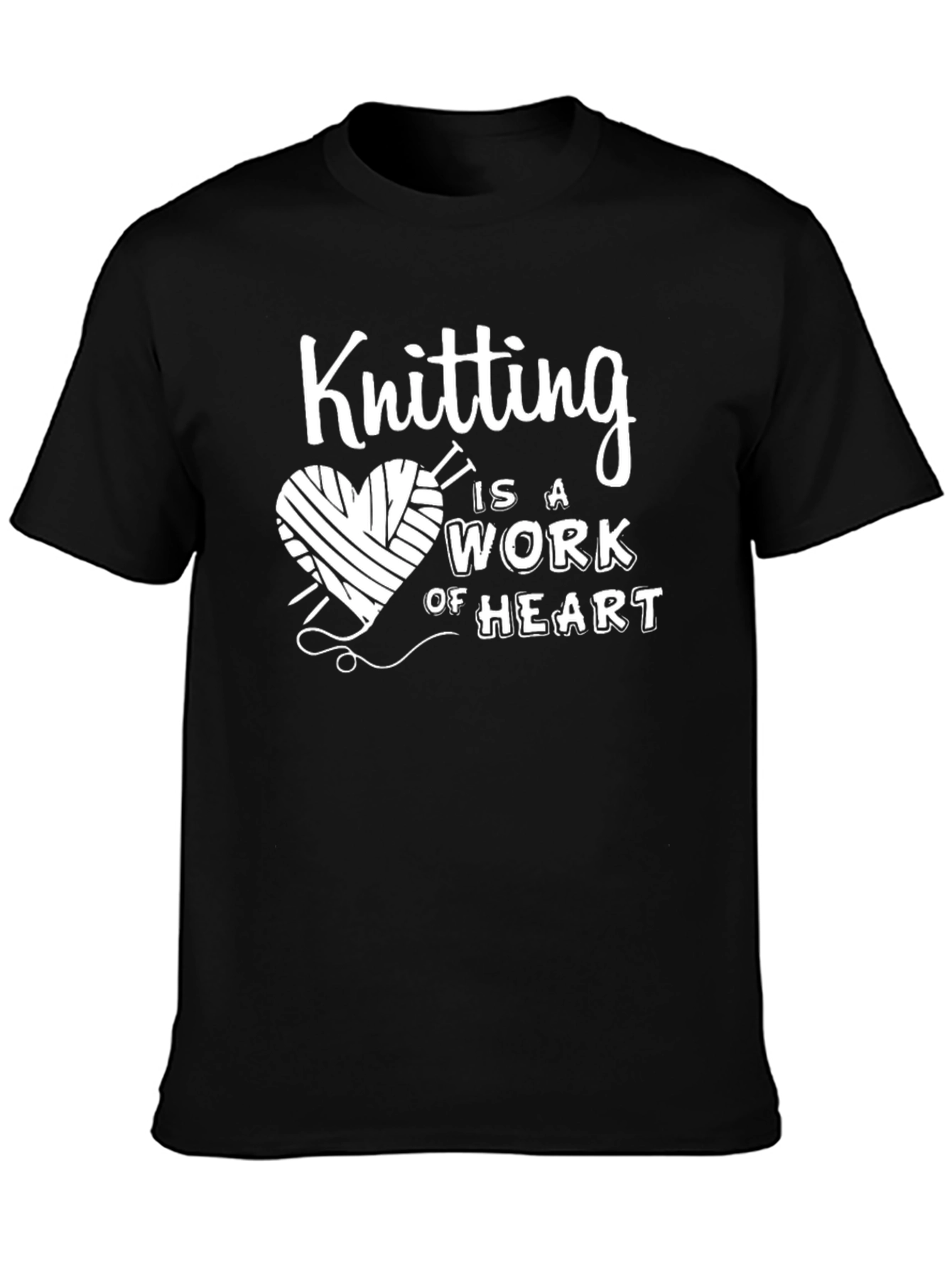 Knitting Heart T-Shirt - A Work of Heart