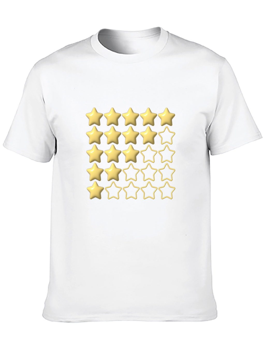 Five Star Rating Black T-Shirt