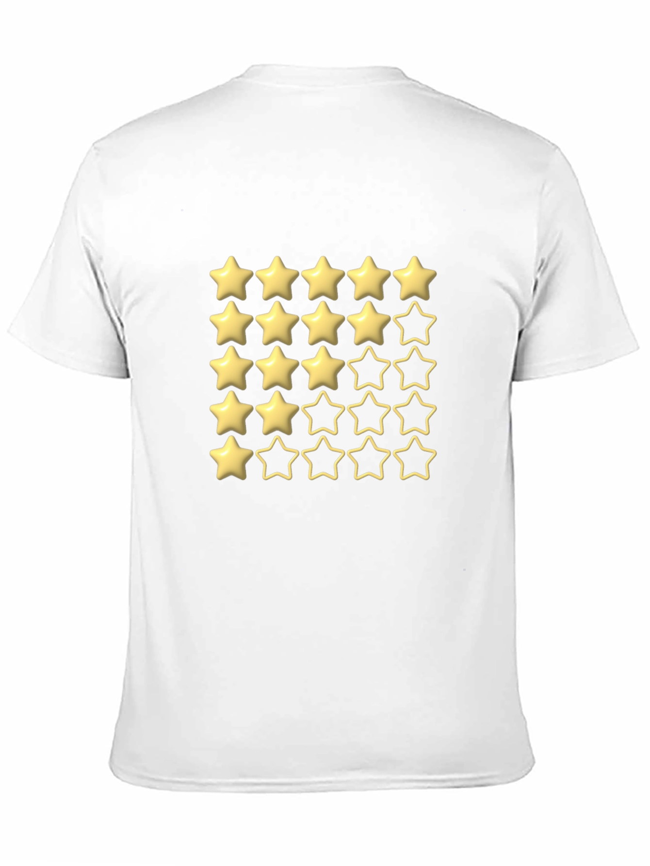 Five Star Rating Black T-Shirt