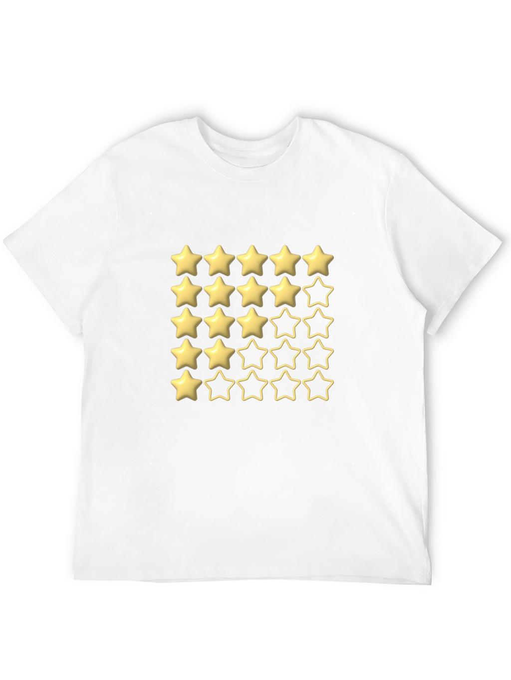 Five Star Rating Black T-Shirt
